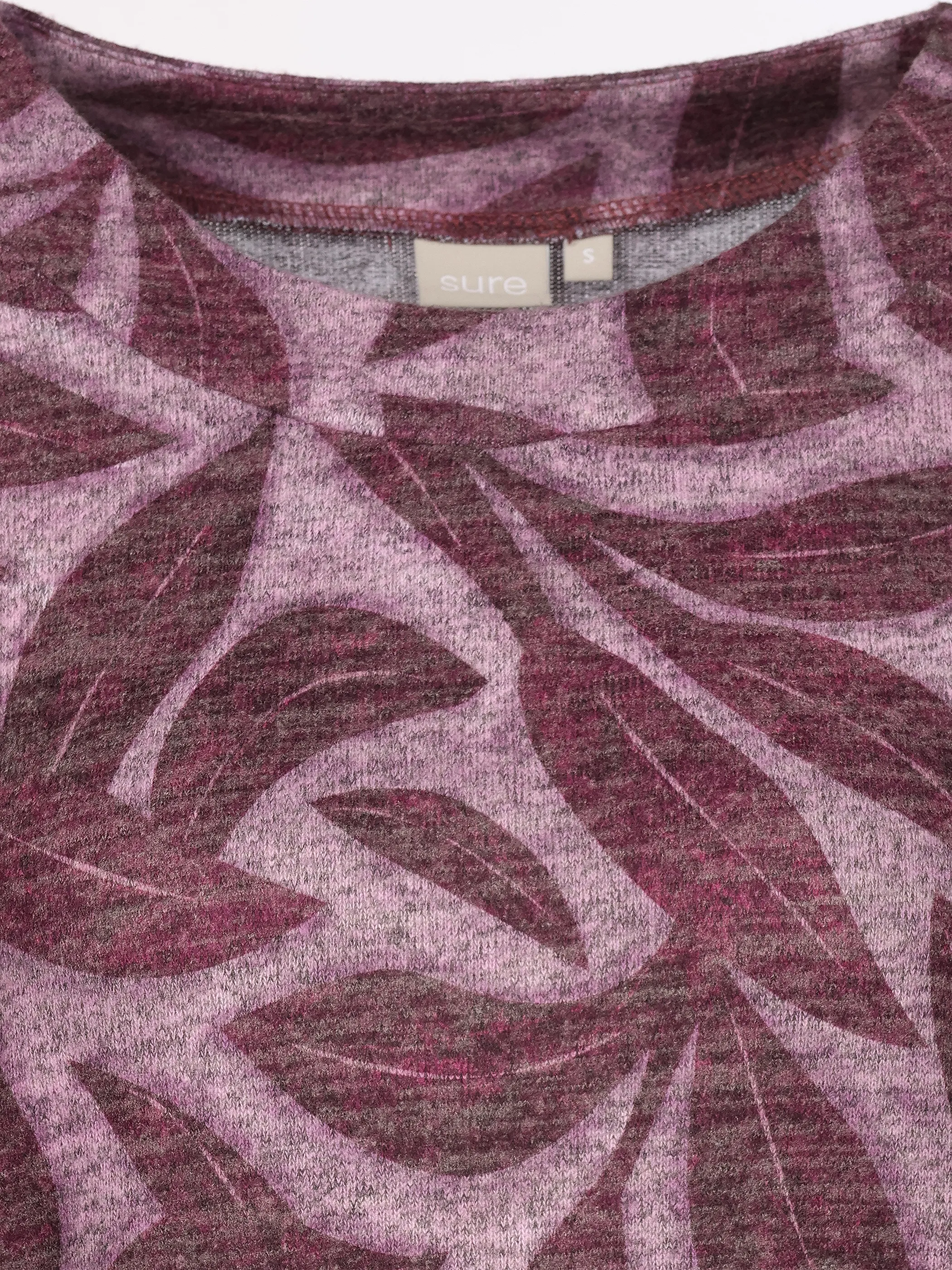 Sure Da-Flausch-Shirt m. Belegkragen Rot 933248 BEERE 3