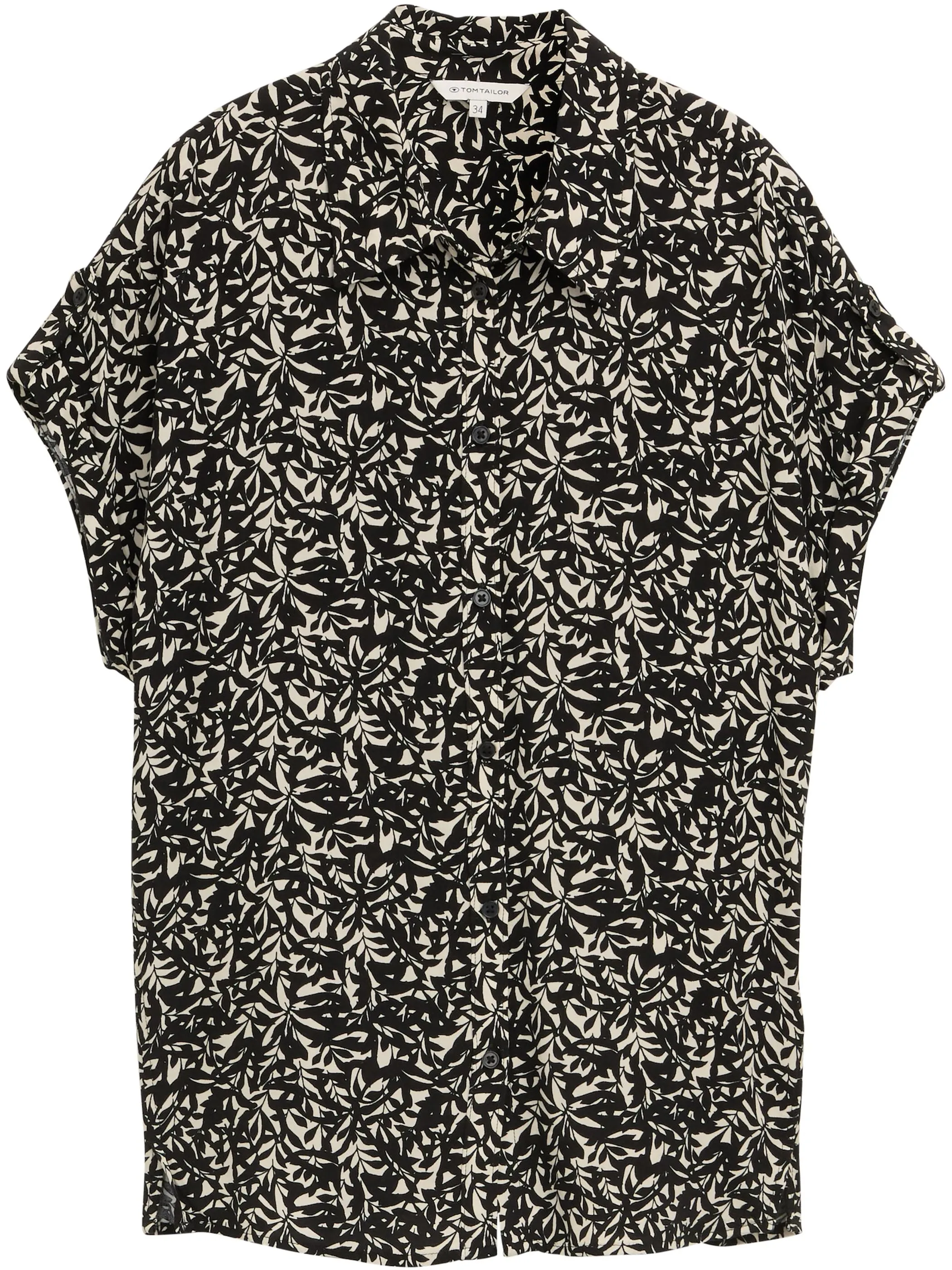 Tom Tailor 1047250 shortsleeve blouse shirt Schwarz 908824 38318 1 Tom Tailor 1047250 shortsleeve blouse shirt Schwarz 908824 38318 1