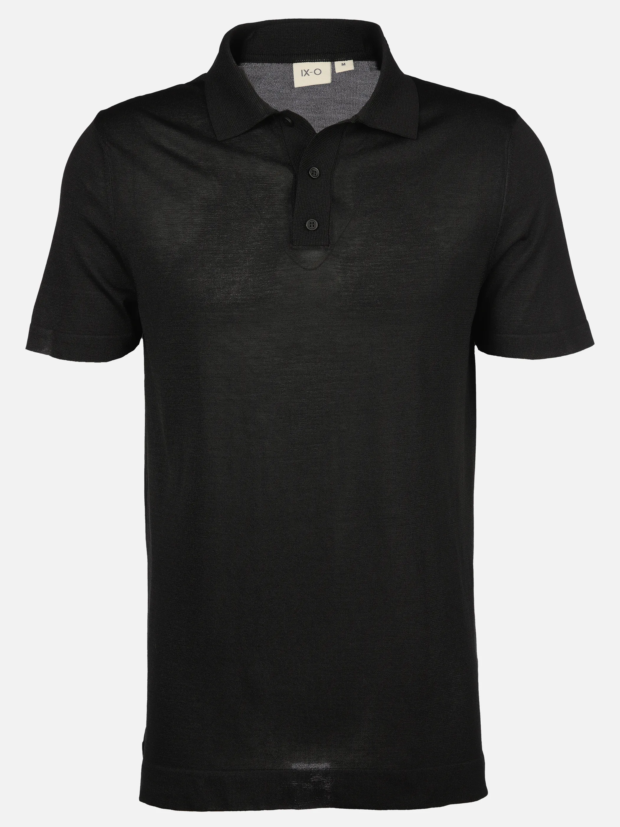 IX-O YF He-Strick Poloshirt Schwarz 909844 BLACK 1