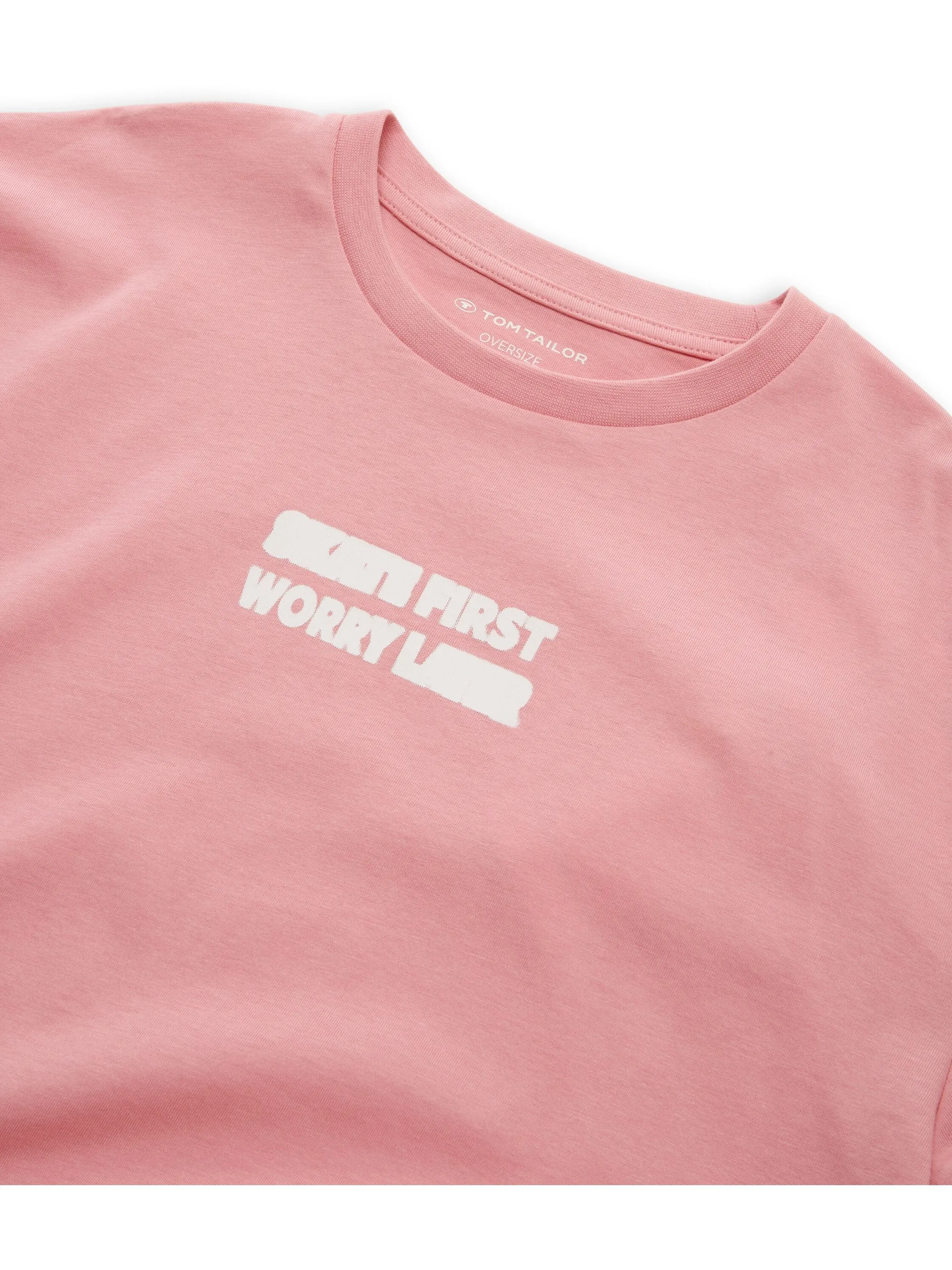 Tom Tailor 1049784 oversize printed t-shirt Rosa 928054 17285 3