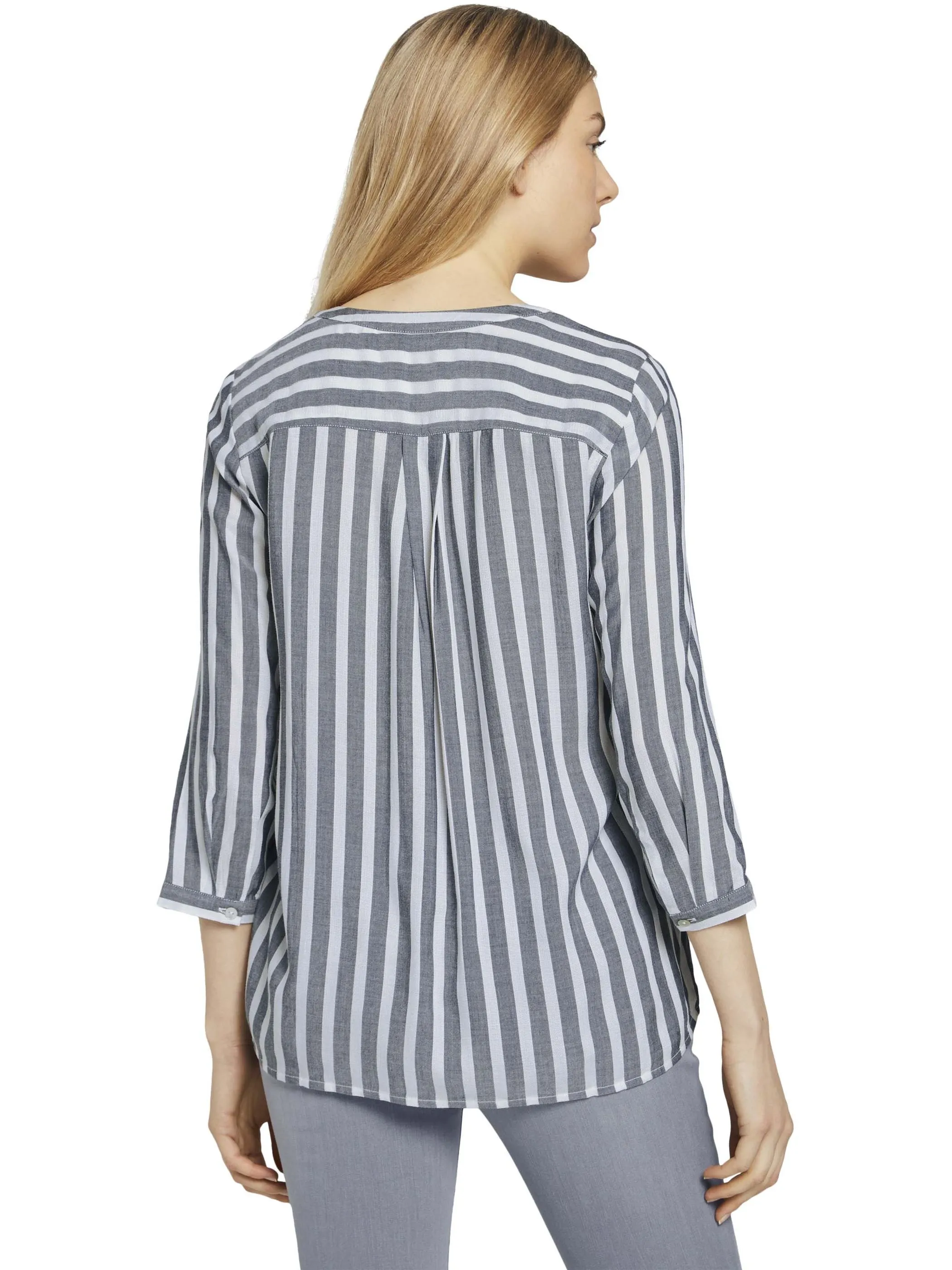 Tom Tailor 1016190 blouse striped Weiß 849385 26940 2