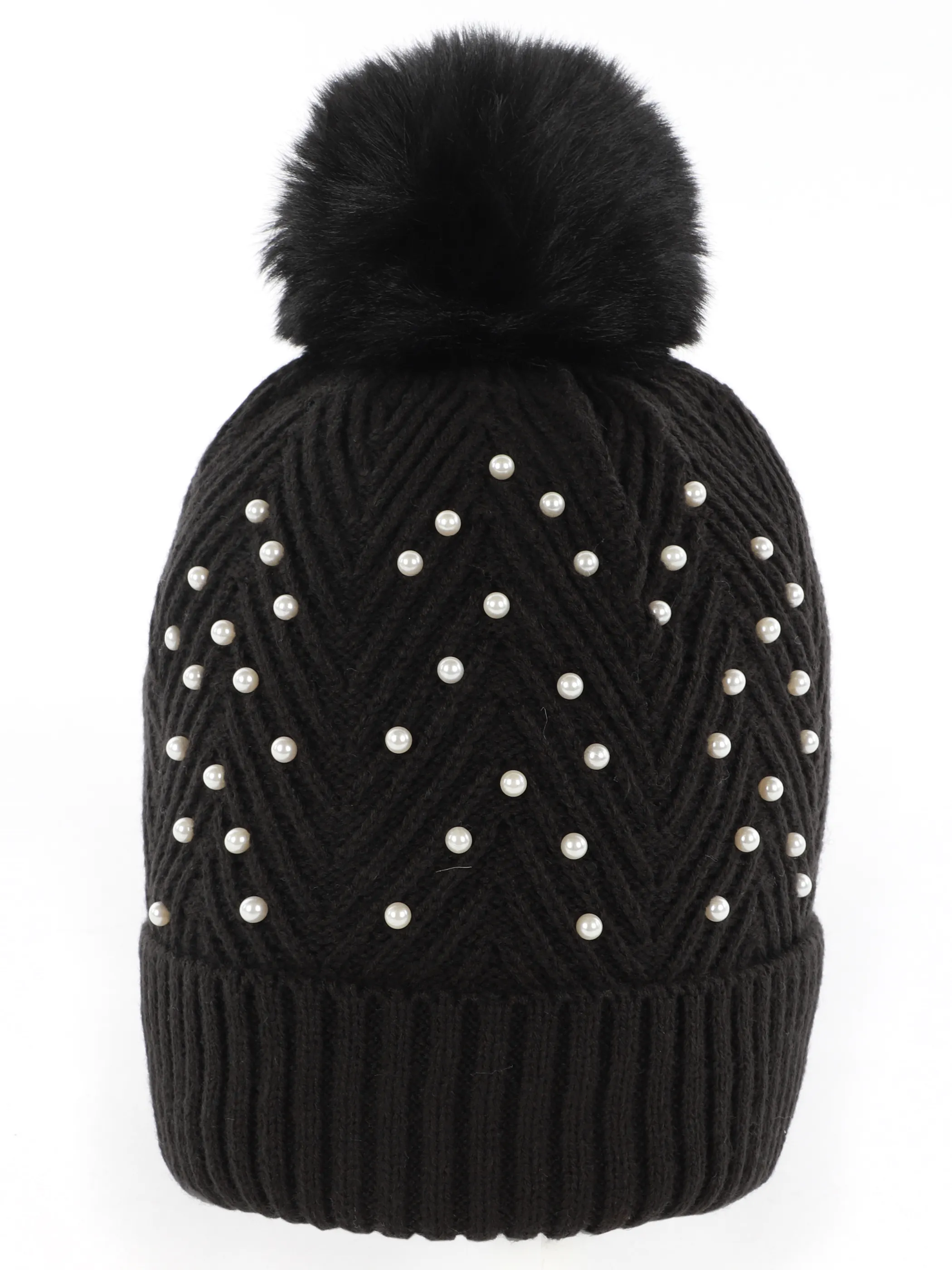 Sure Da-Mütze m. Bommel Schwarz 901605 BLACK 1 Sure Da-Mütze m. Bommel Schwarz 901605 BLACK 1