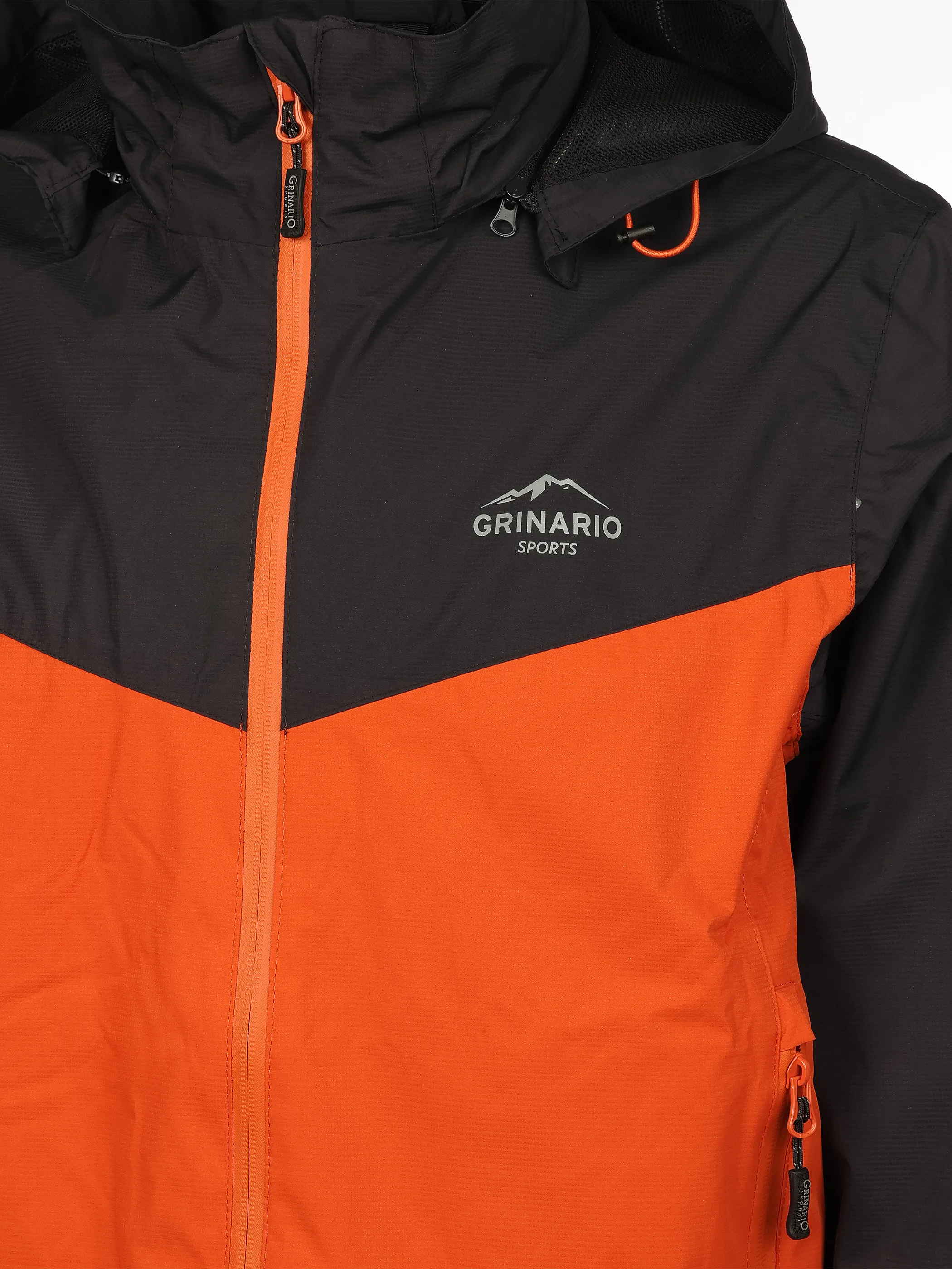 Grinario Sports He-Regenjacke, m. abnehm. Kapuze Orange 921021 ANTHRA 4