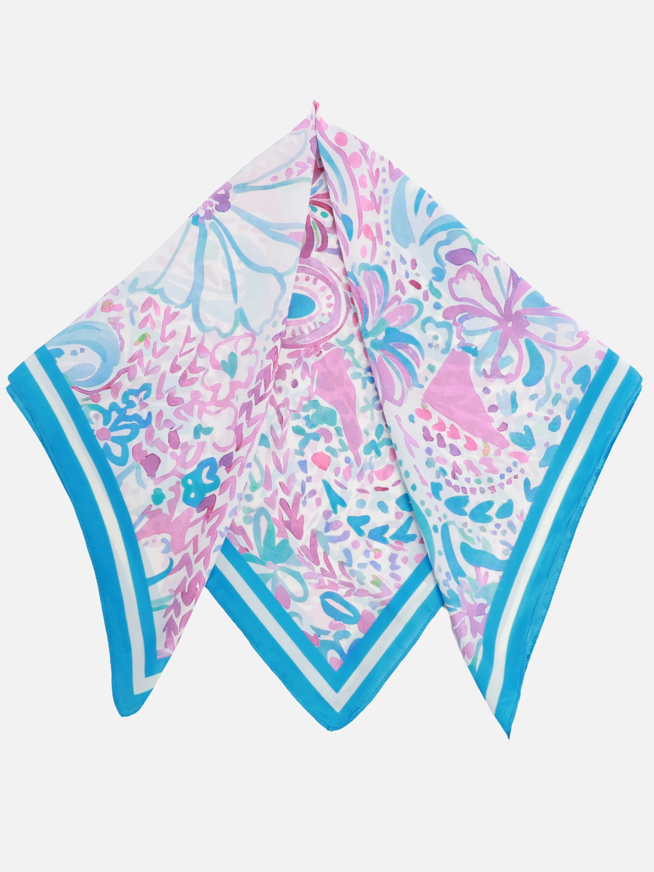 Sure Da-Nickytücher 70*70 cm Blau 930531 PAISLEY 3