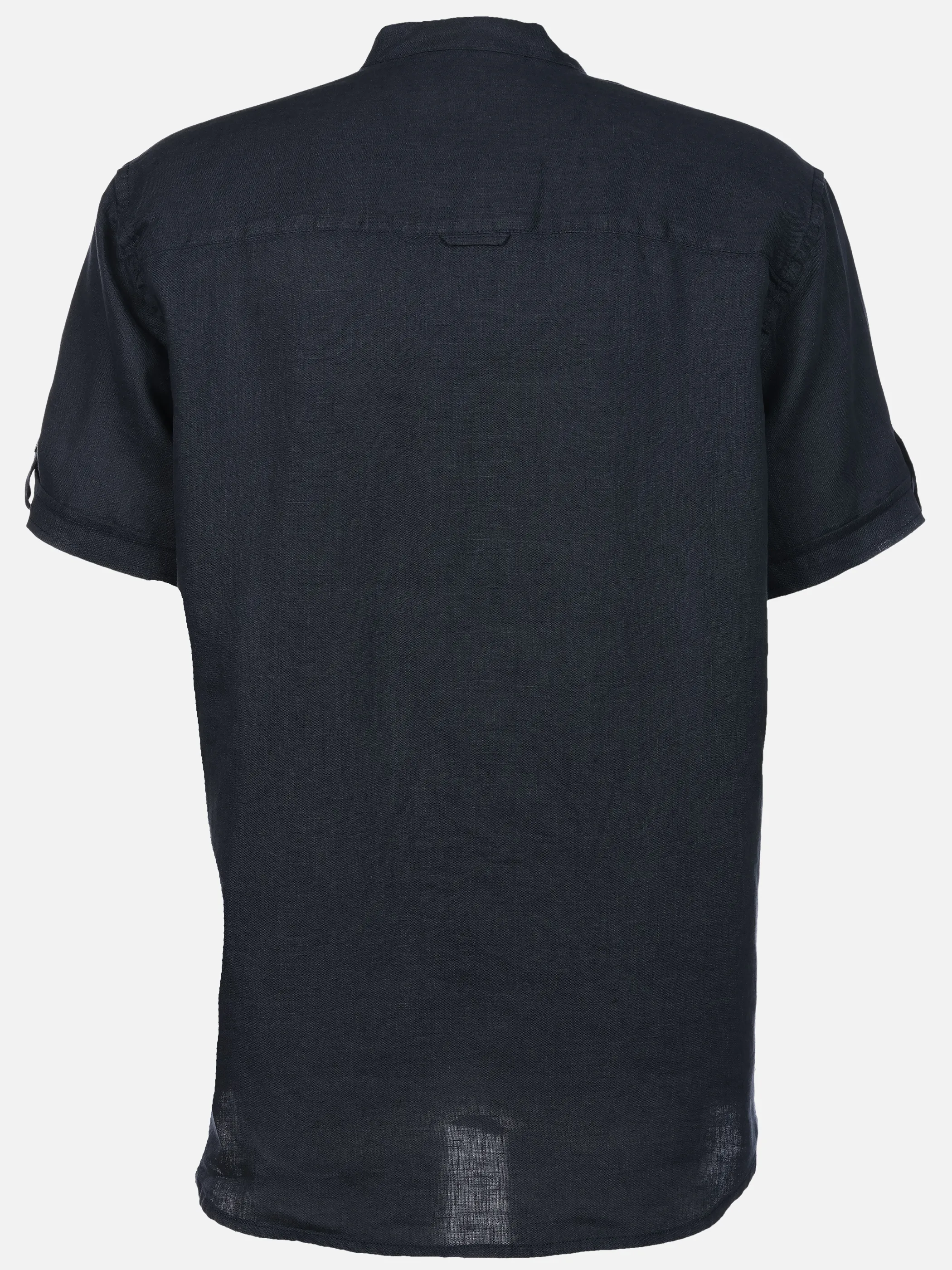 Jim Spencer He. Leinenhemd 1/2 Arm Stehkragen Blau 922239 NAVY 2