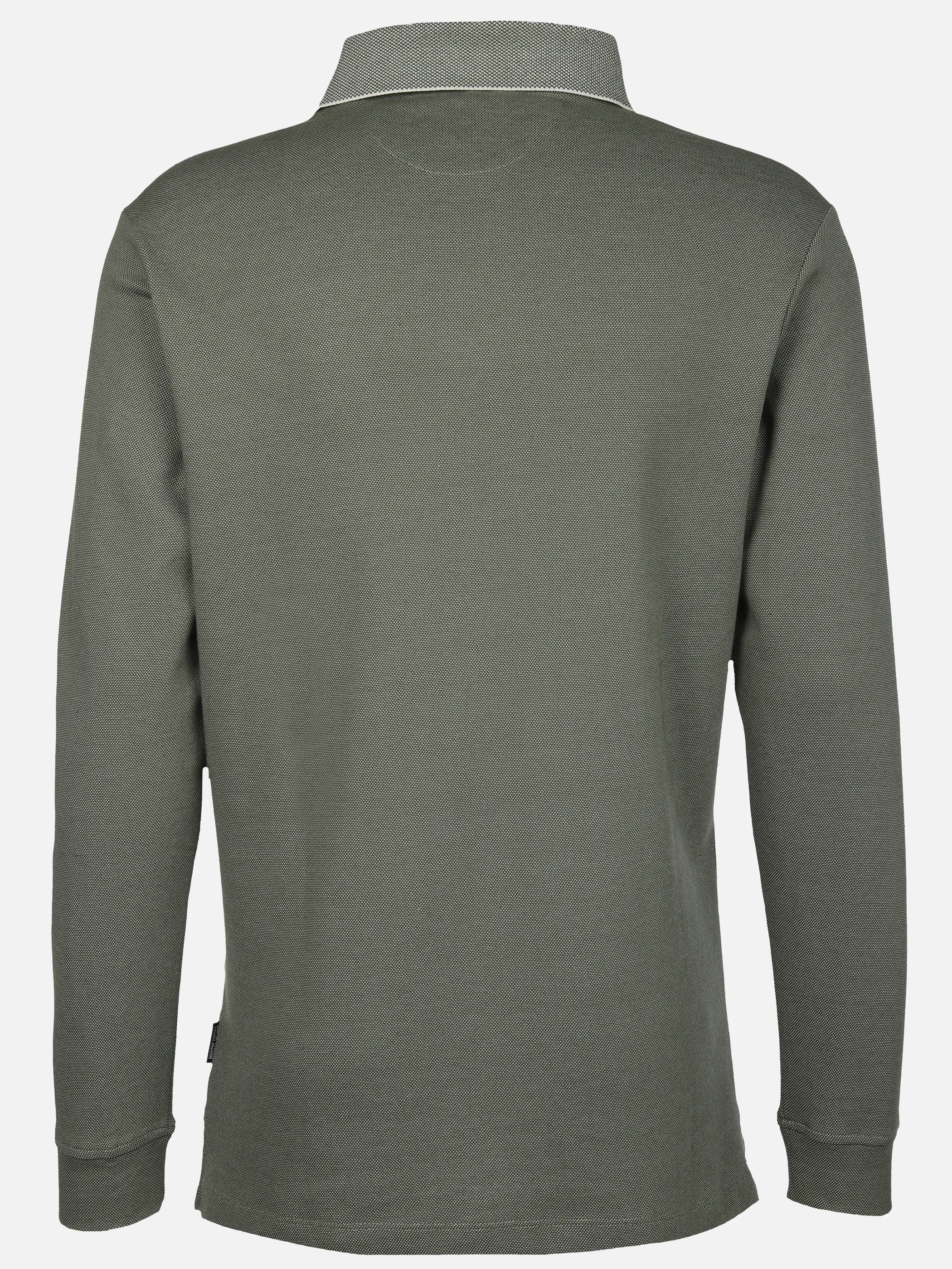 Jim Spencer He. Poloshirt 1/1 Arm Jacquard Oliv 866258 KHAKI 2