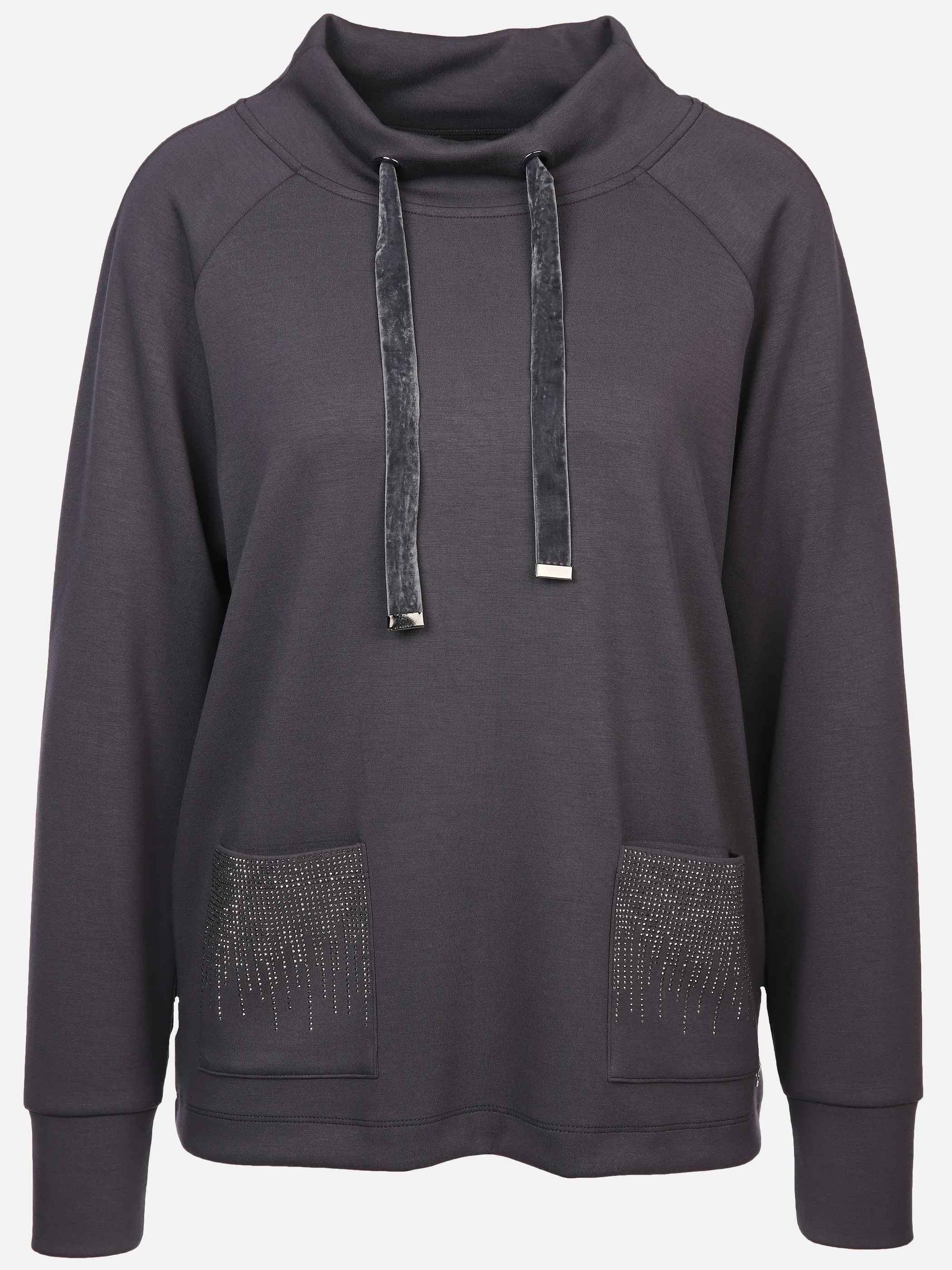 Lisa Tossa Da-Edelsweatshirt m.Stehkragen Grau 897682 ANTHRAZIT 1