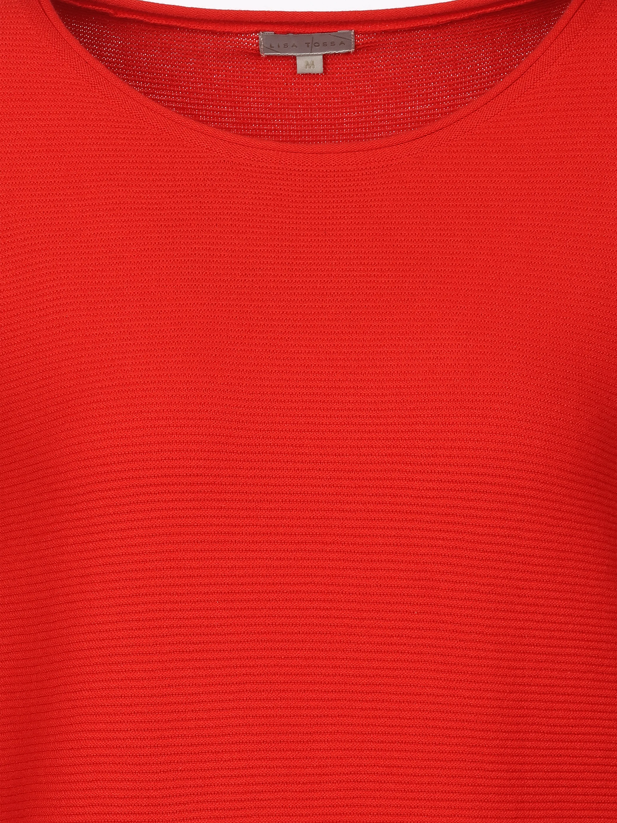 Lisa Tossa Da-Struktur-Pullover Rot 921597 RED 3