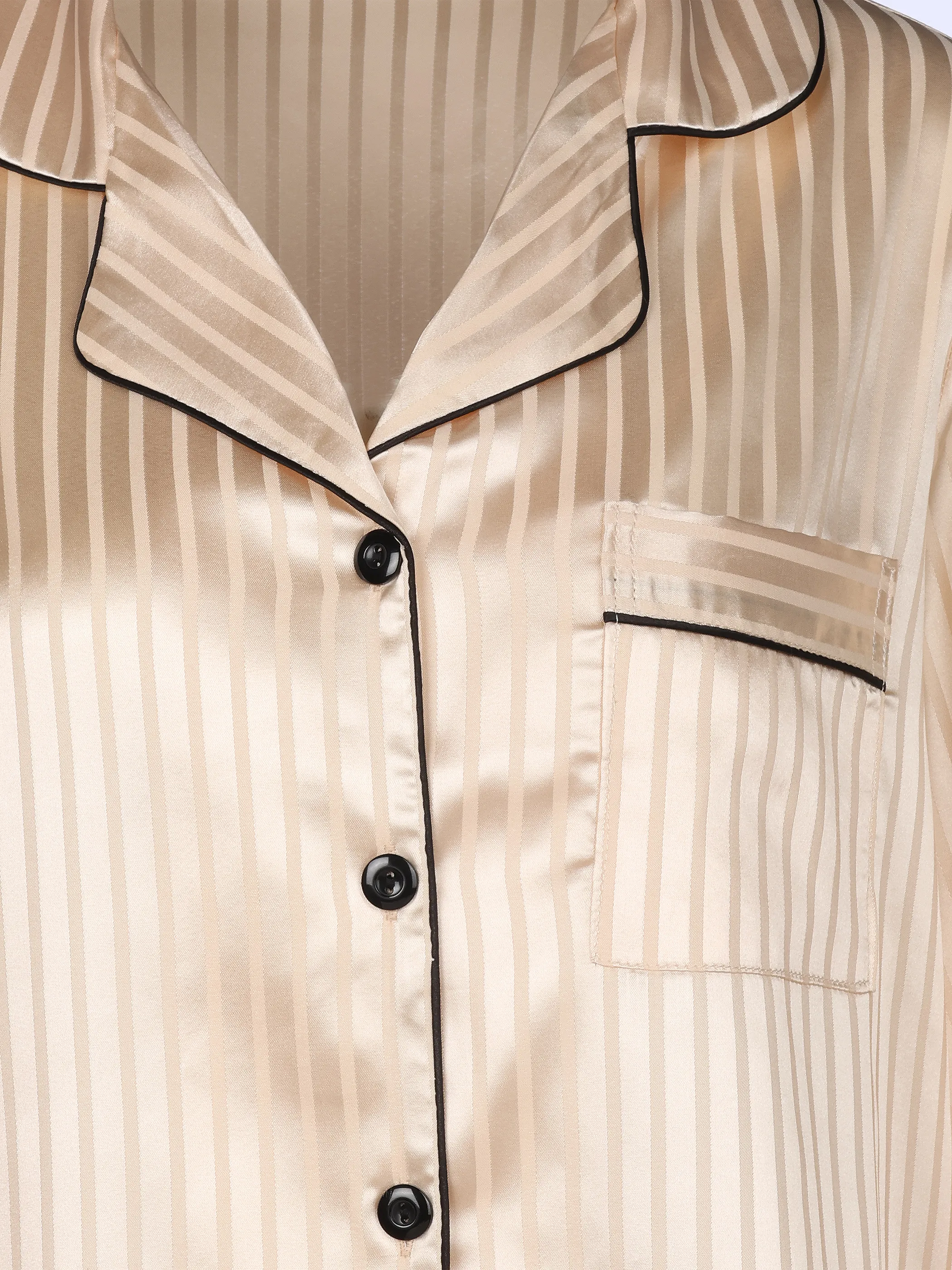 Sure Da Satin Schlafanzug Gelb 930387 GOLD 3
