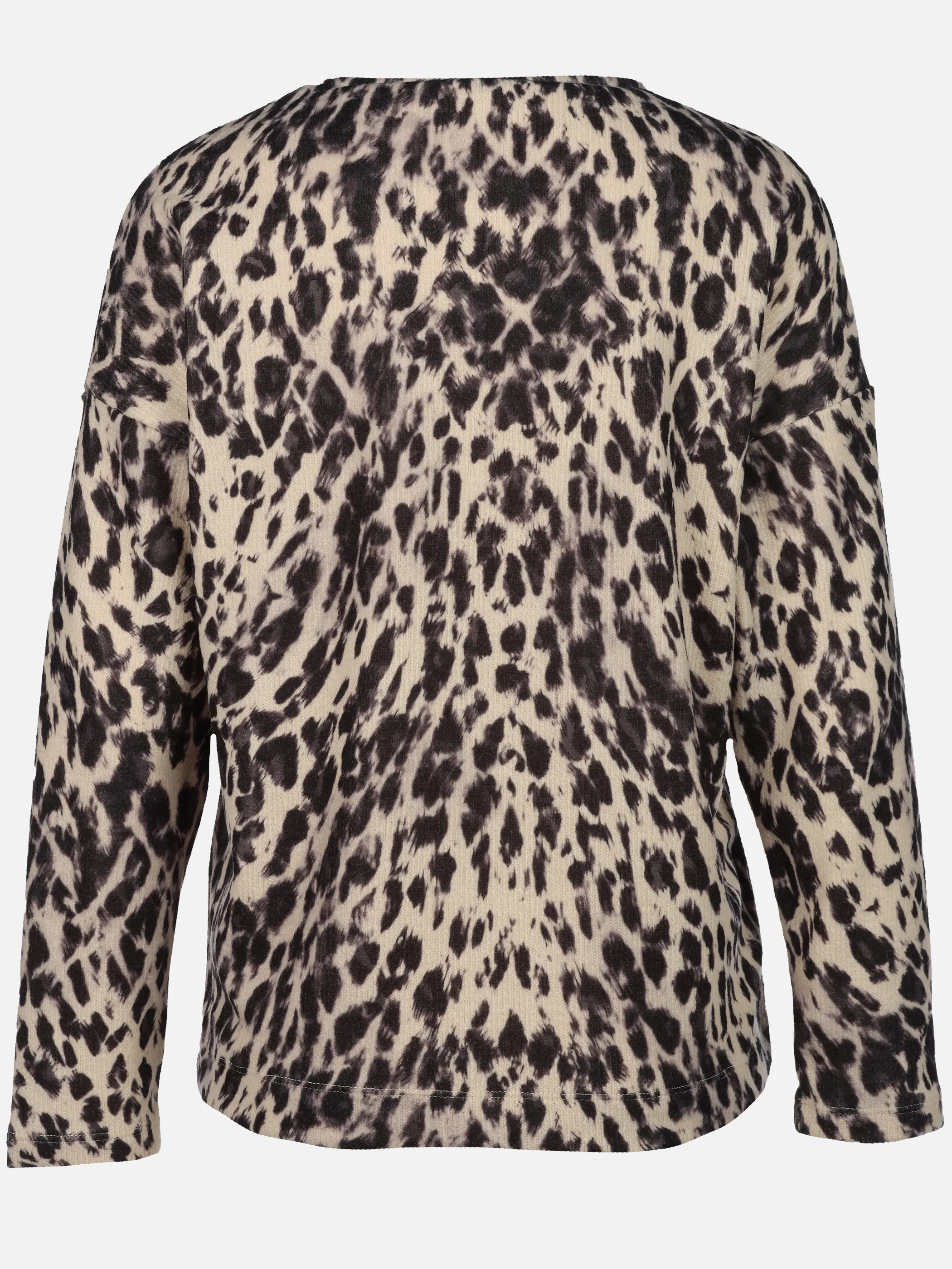Sure Da-Flauschshirt m. Leoprint Beige 916301 BEIGE/SW 2