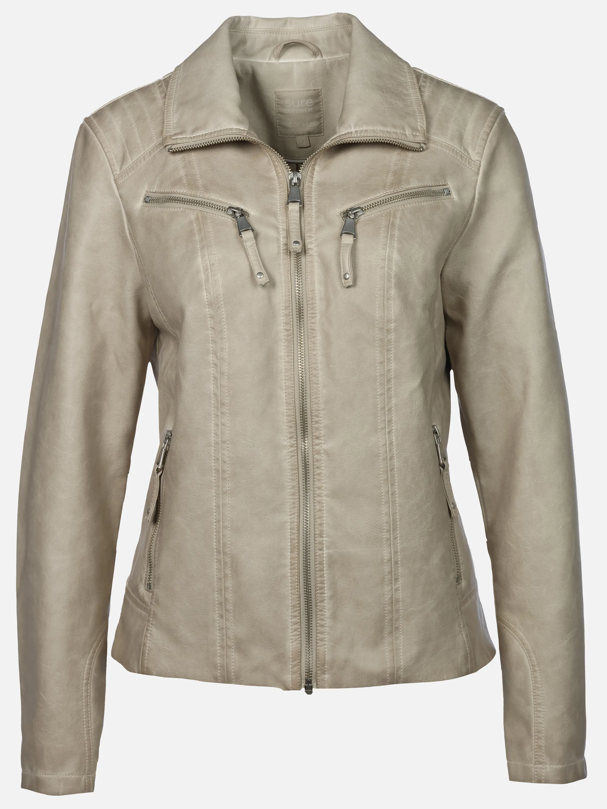 Sure Da-Kunstlederjacke Beige 920778 BEIGE 1