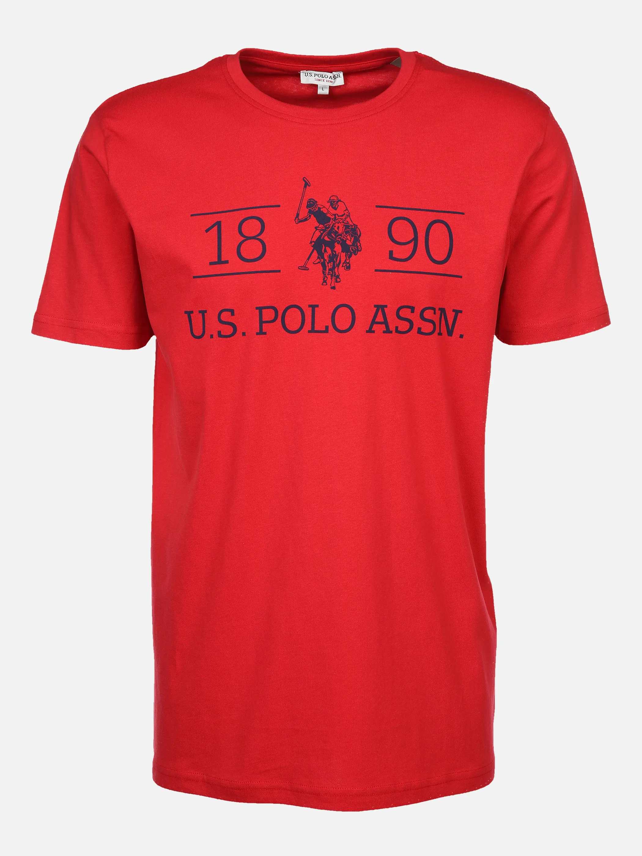 U.S. Polo Assn. He. T-Shirt 1/2 Arm Logo 1890 Rot 881277 RED 1 U.S. Polo Assn. He. T-Shirt 1/2 Arm Logo 1890 Rot 881277 RED 1
