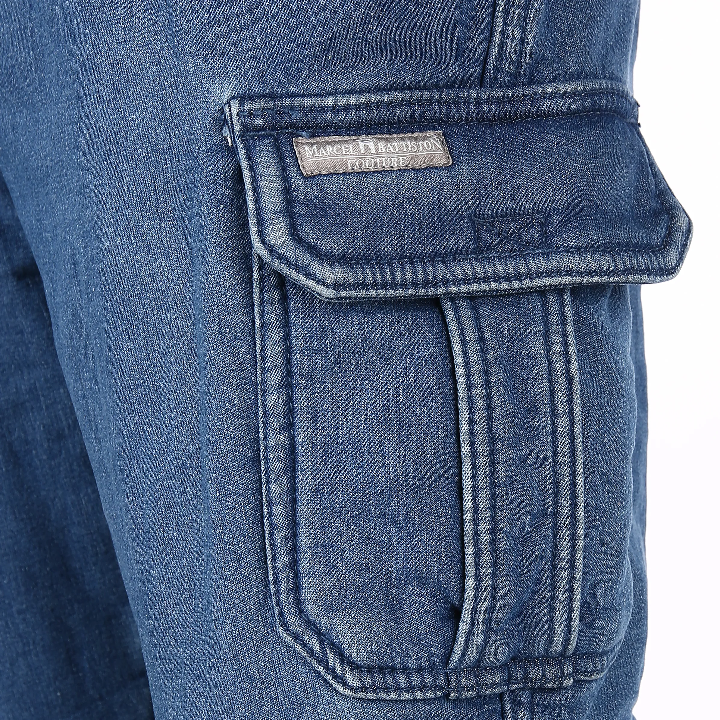 Marcel Battiston He. Thermoschlupfjeans Blau 822699 BLUE 3