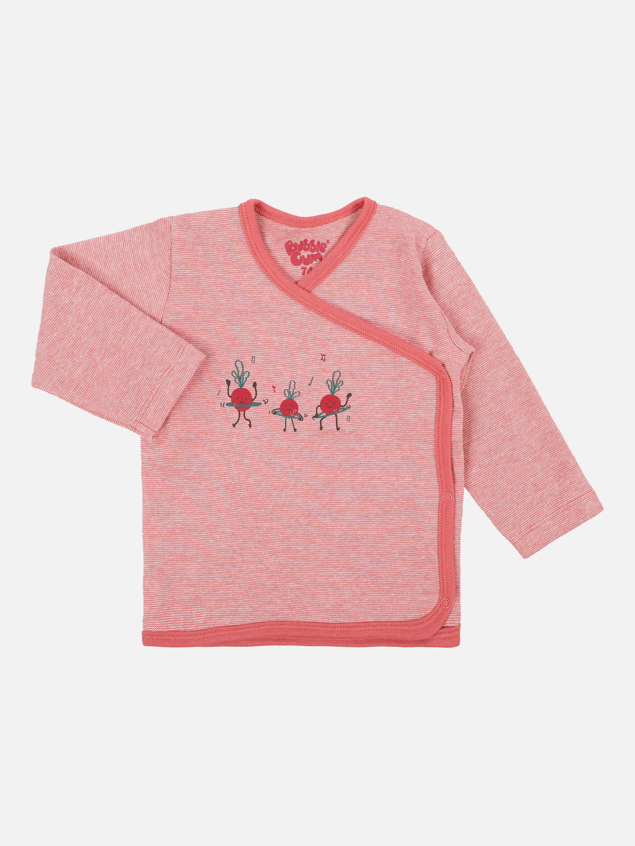 Bubble Gum BG Wickelshirt in mauve mit Pink 871158 MAUVE 1 Bubble Gum BG Wickelshirt in mauve mit Pink 871158 MAUVE 1