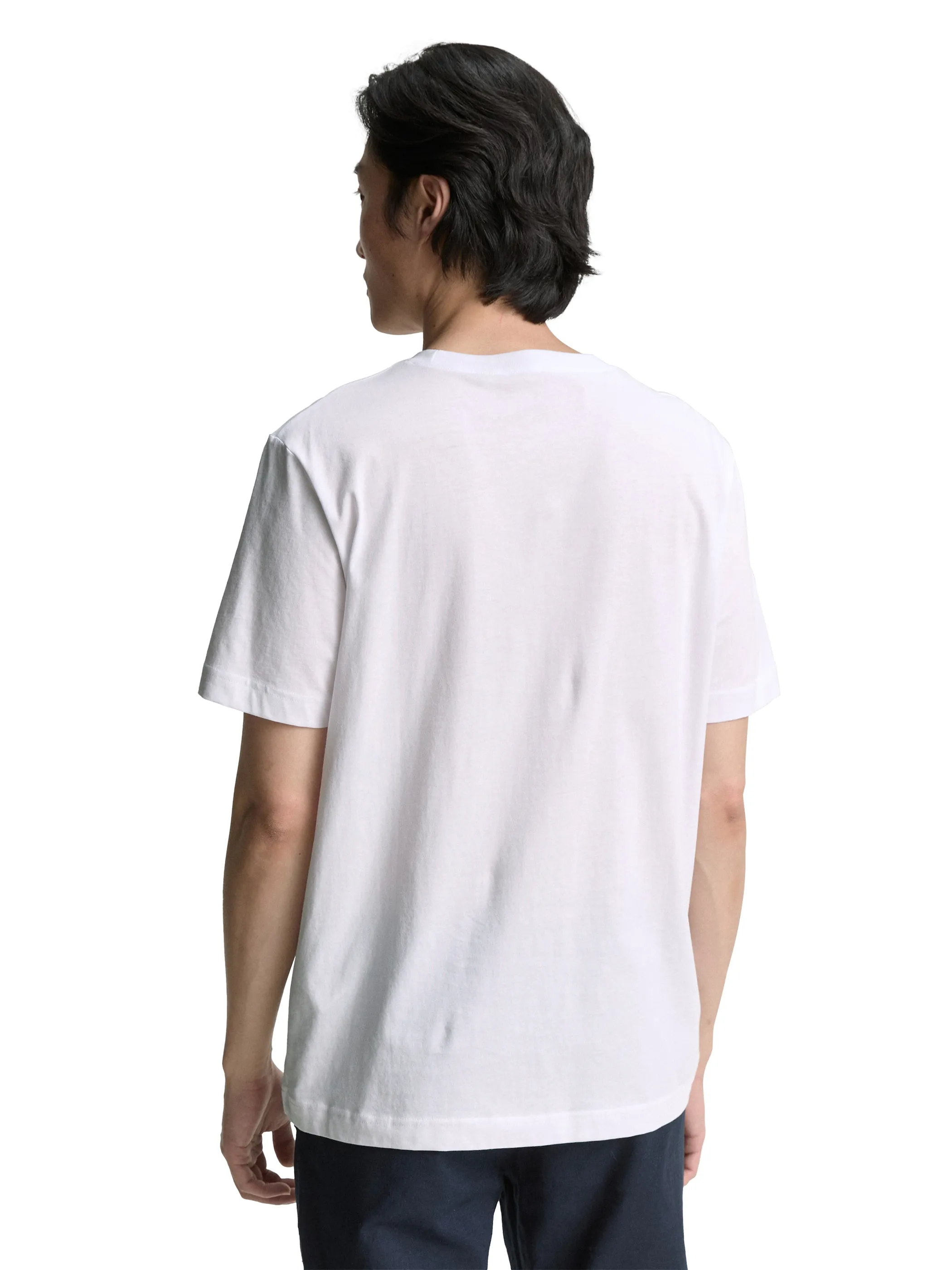 Tom Tailor 1046793 t-shirt with print Weiß 910586 20000 2