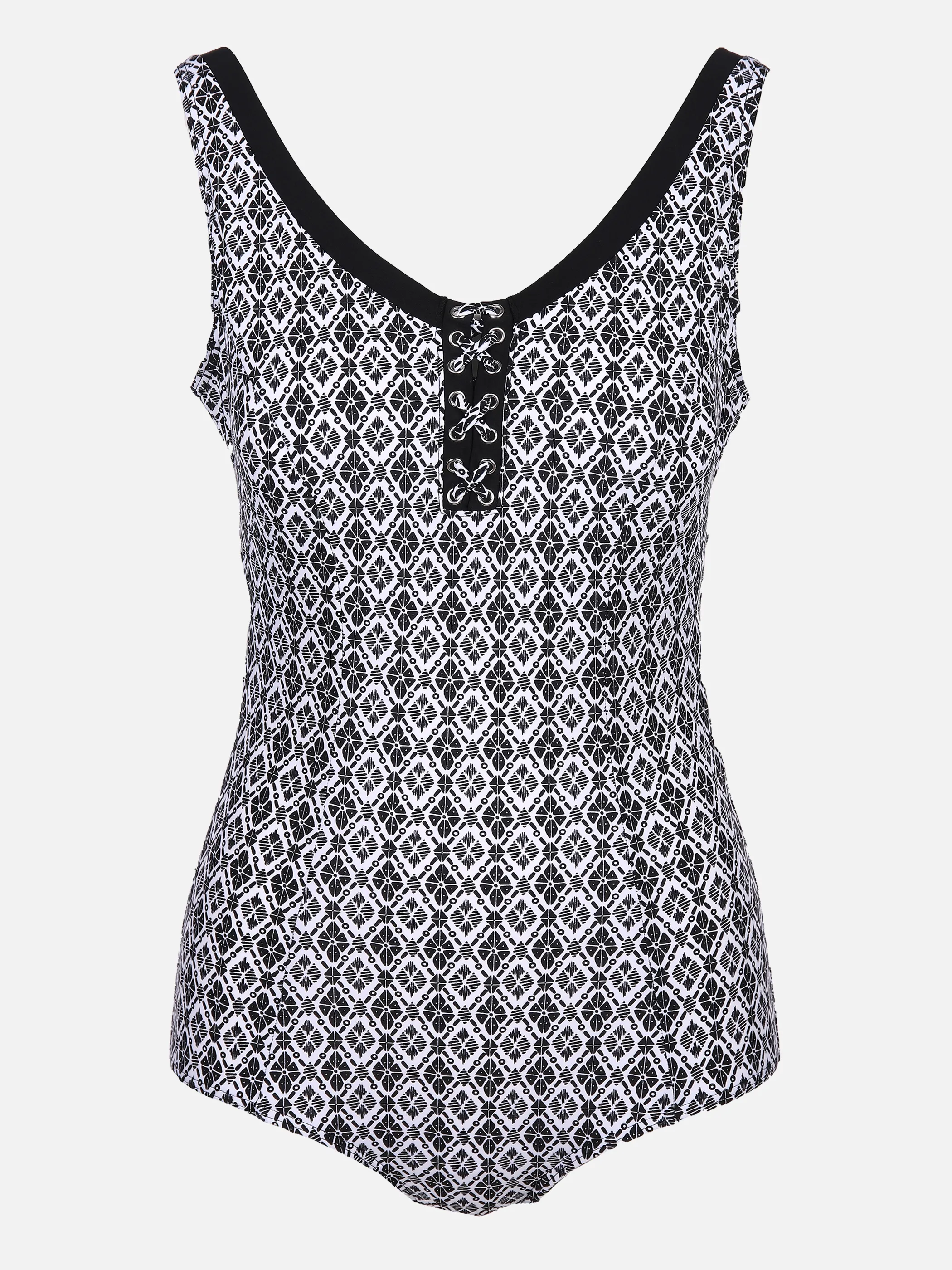 Sonja Blank Da-Gr. Größen Badeanzug Schwarz 851134 BLACK/WHIT 1 Sonja Blank Da-Gr. Größen Badeanzug Schwarz 851134 BLACK/WHIT 1