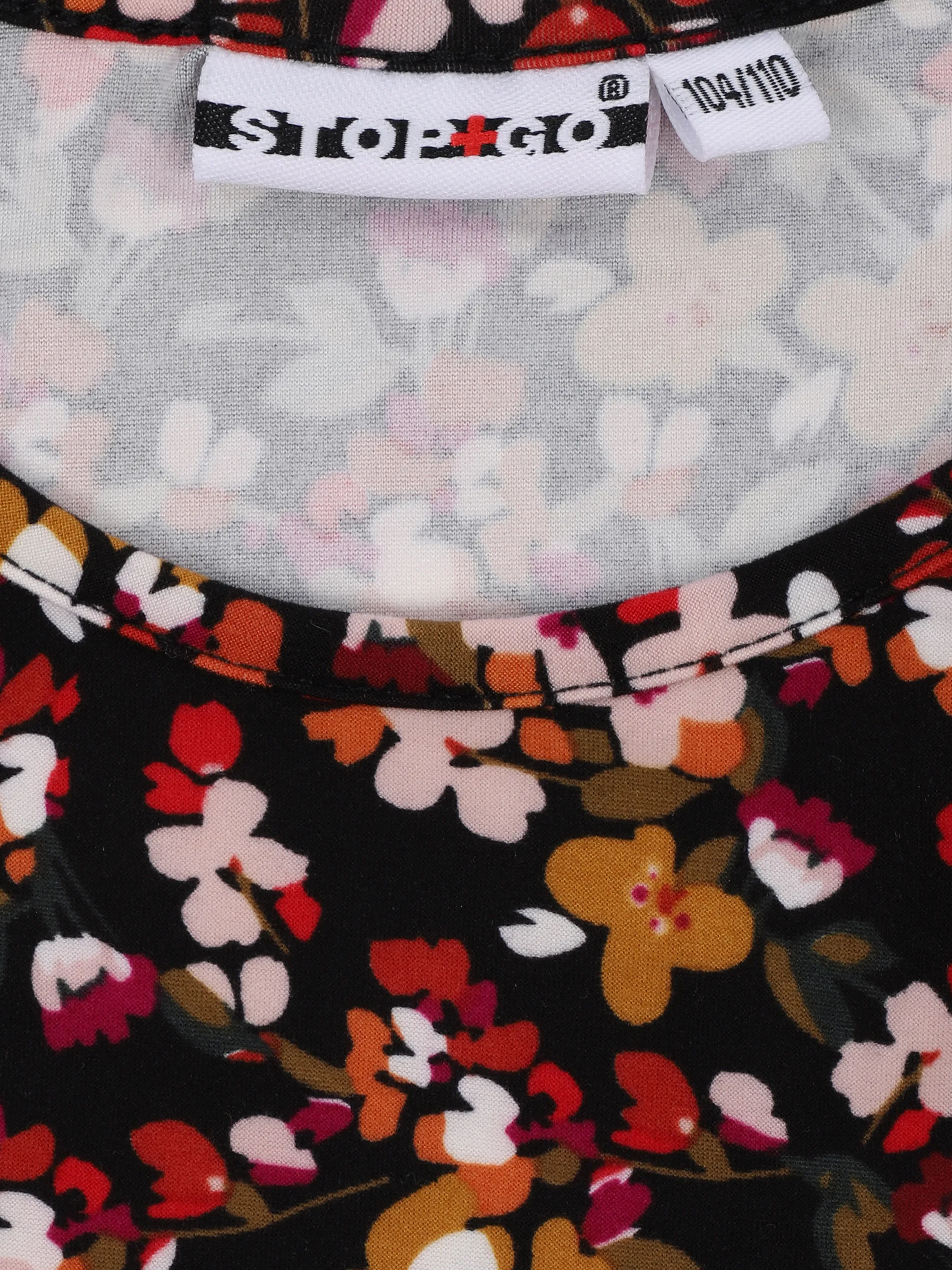 Stop + Go MG Longsleeve Kleid in bunt + Weiß 868418 BUNT 3