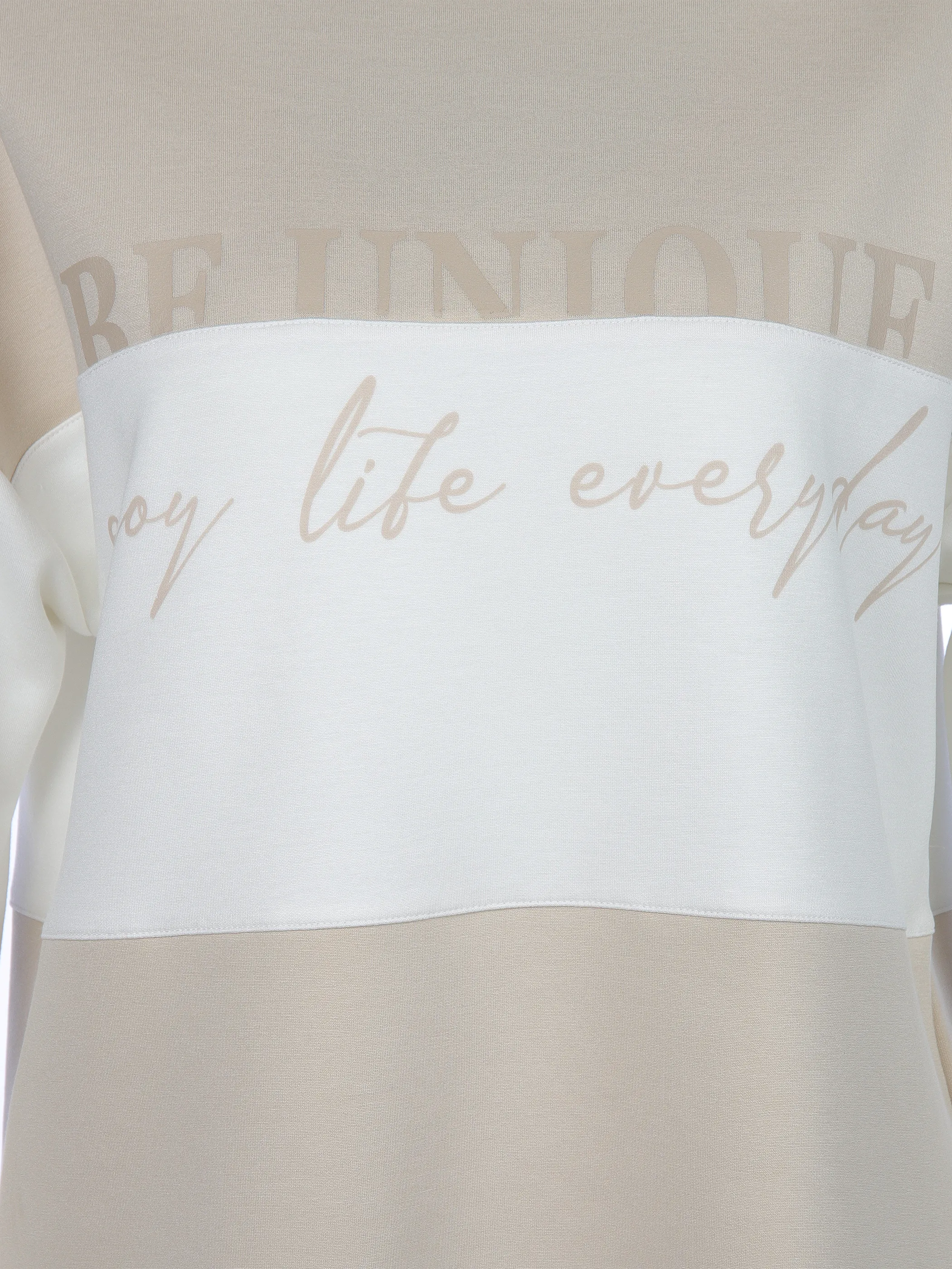 Lisa Tossa Da-Sweatshirt Color-Blocking Beige 905521 BE/OFFW 3