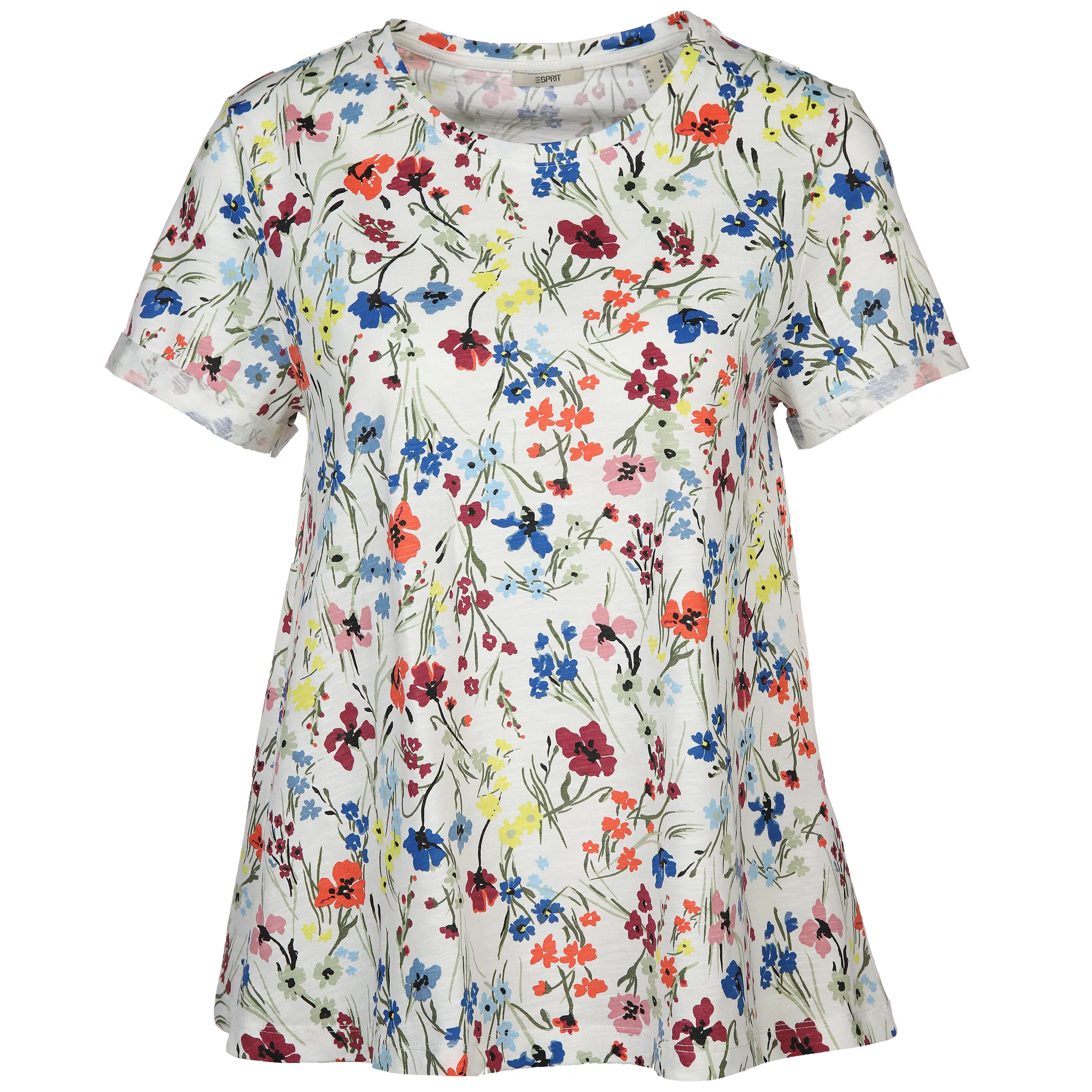 Esprit 053EE1K335 core tee aop Weiß 880716 E110 1