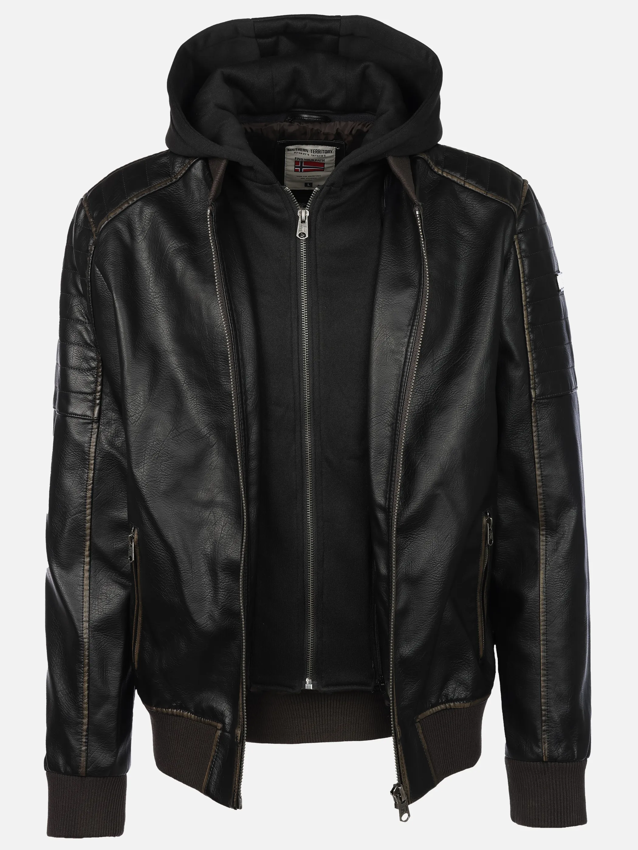 Southern Territory He. Bomberblouson mit Kapuze Braun 920015 8900 3