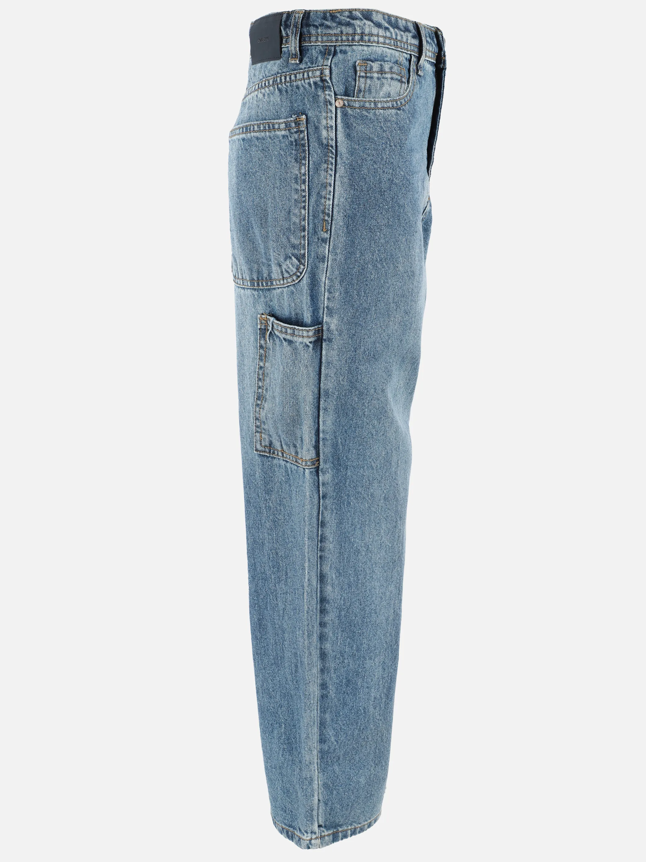 One Way JJ Jeans, washed worker denim in blau denim Blau 913951 BLAU DENIM 3