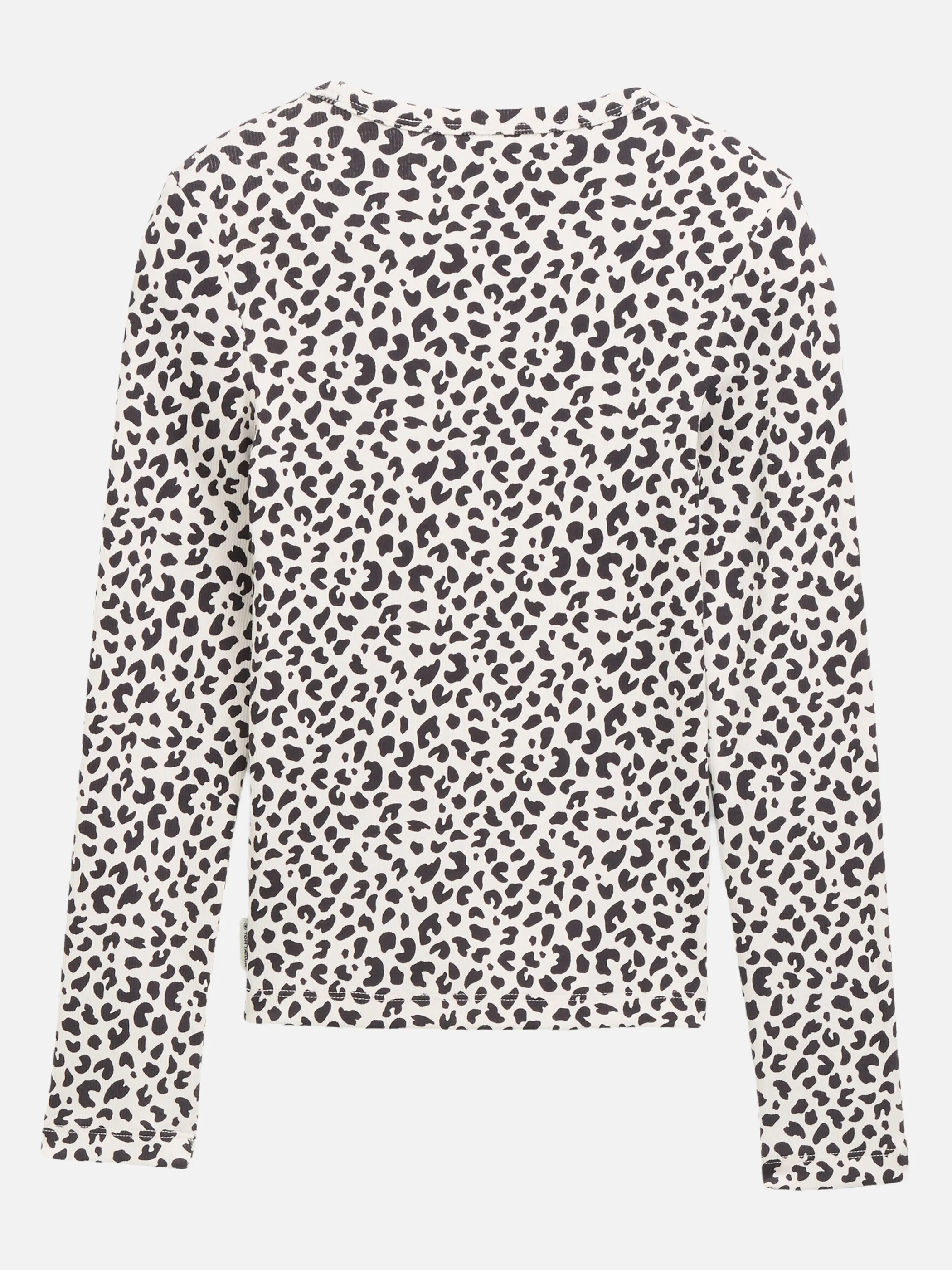Tom Tailor 1052569 allover printed rib longsleeve Blau 934467 41029 2