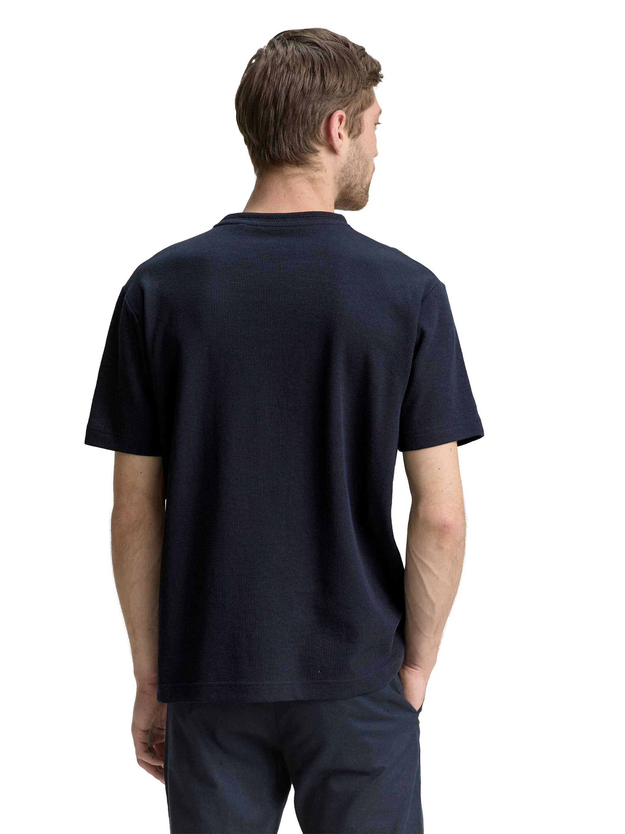 Tom Tailor 1046810 structured t-shirt Marine 910583 10668 2 Tom Tailor 1046810 structured t-shirt Marine 910583 10668 2