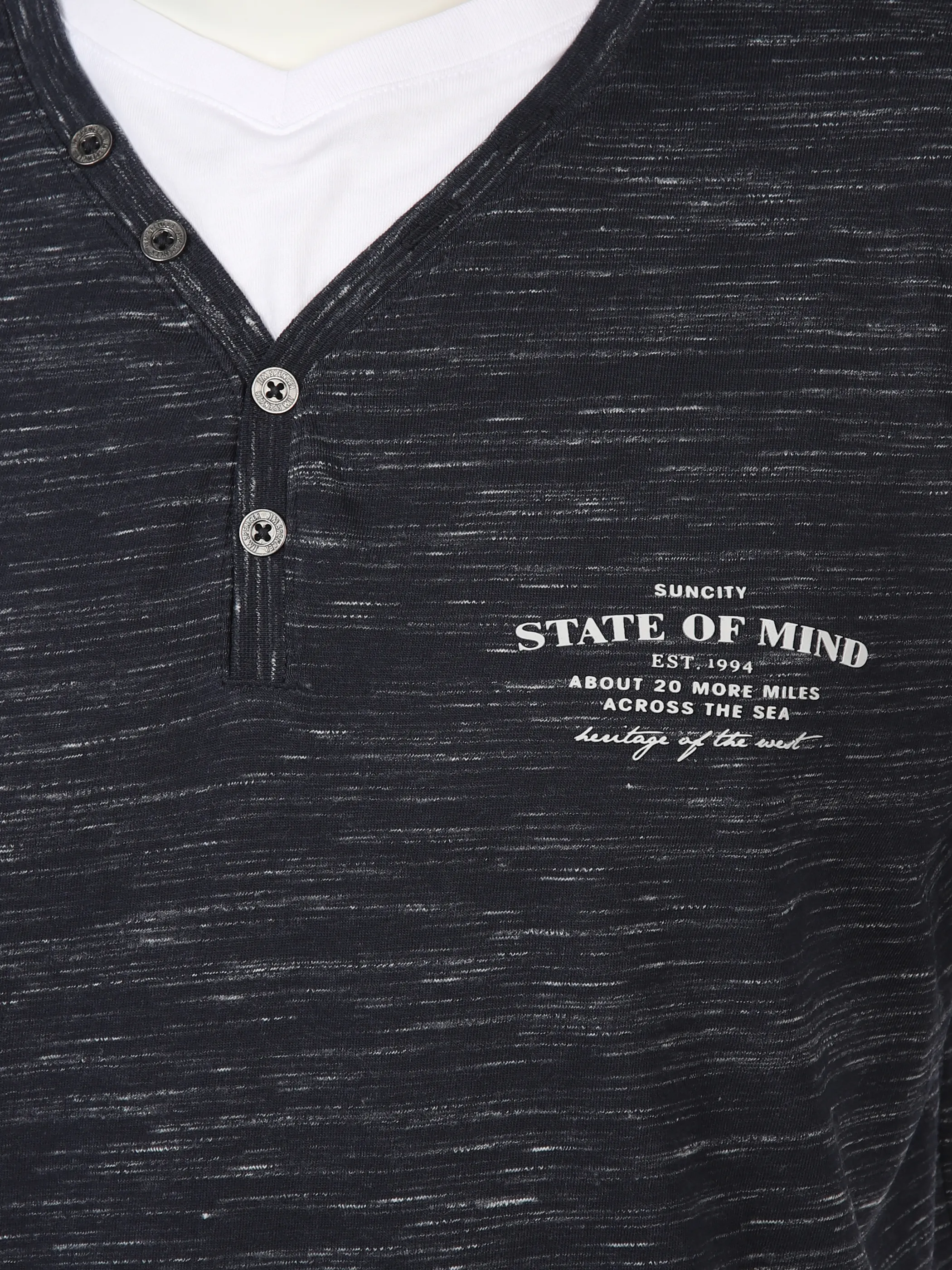 Jim Spencer He. Henleyshirt 1/2 Arm inject Blau 894401 NAVY 3 Jim Spencer He. Henleyshirt 1/2 Arm inject Blau 894401 NAVY 3