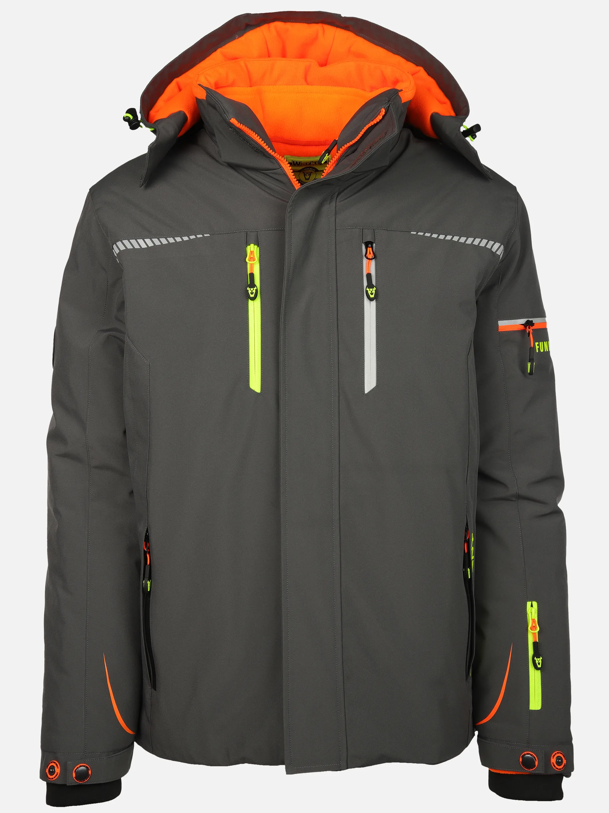 Worker He. 3in1 Funktionsjacke wattiert Grau 882929 GREY 1