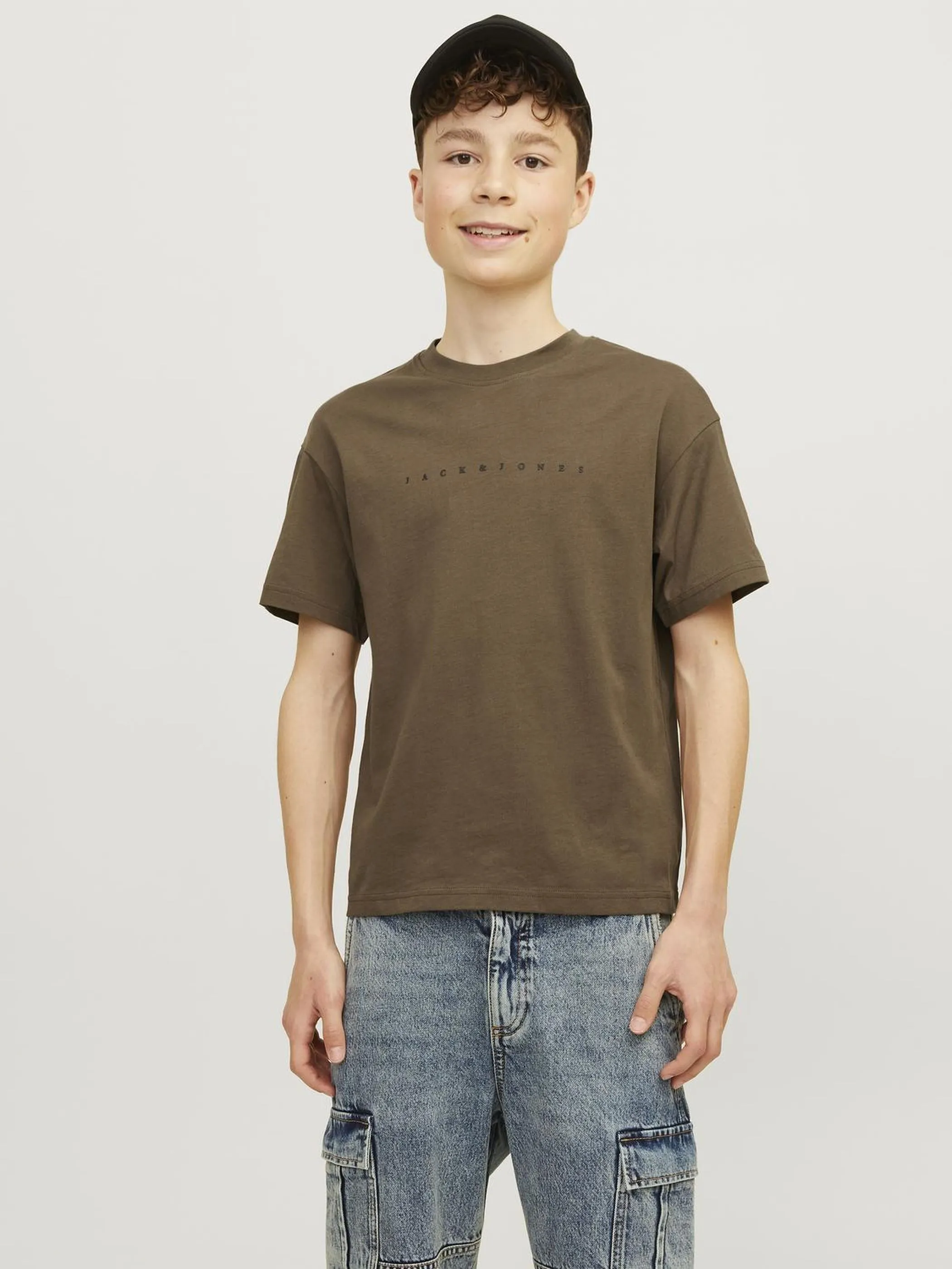 Jack&Jones Junior 12237435 JJESTAR JJ TEE SS NOO Braun 879589 176148 2