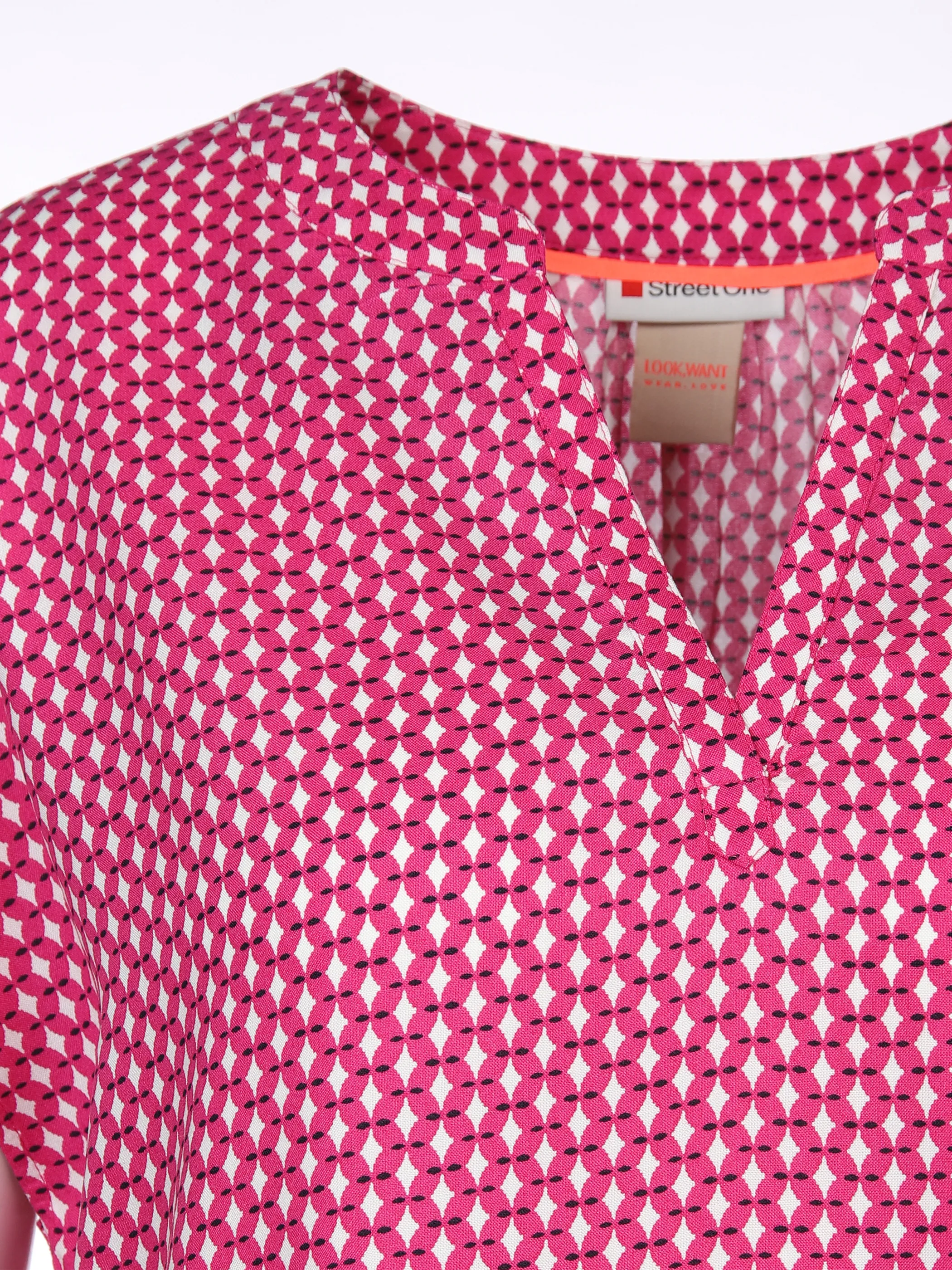 Street One A343851 LTD QR shirtblouse w splitneck Pink 880851 34884 3 Street One A343851 LTD QR shirtblouse w splitneck Pink 880851 34884 3
