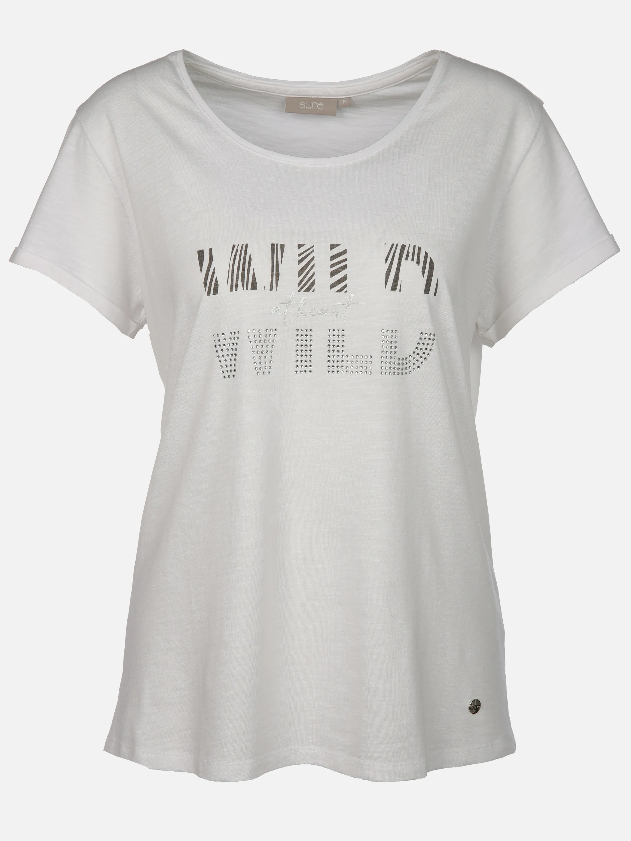 Sure Da-T-Shirt m. Frontdruck Weiß 908103 WHITE 1 Sure Da-T-Shirt m. Frontdruck Weiß 908103 WHITE 1
