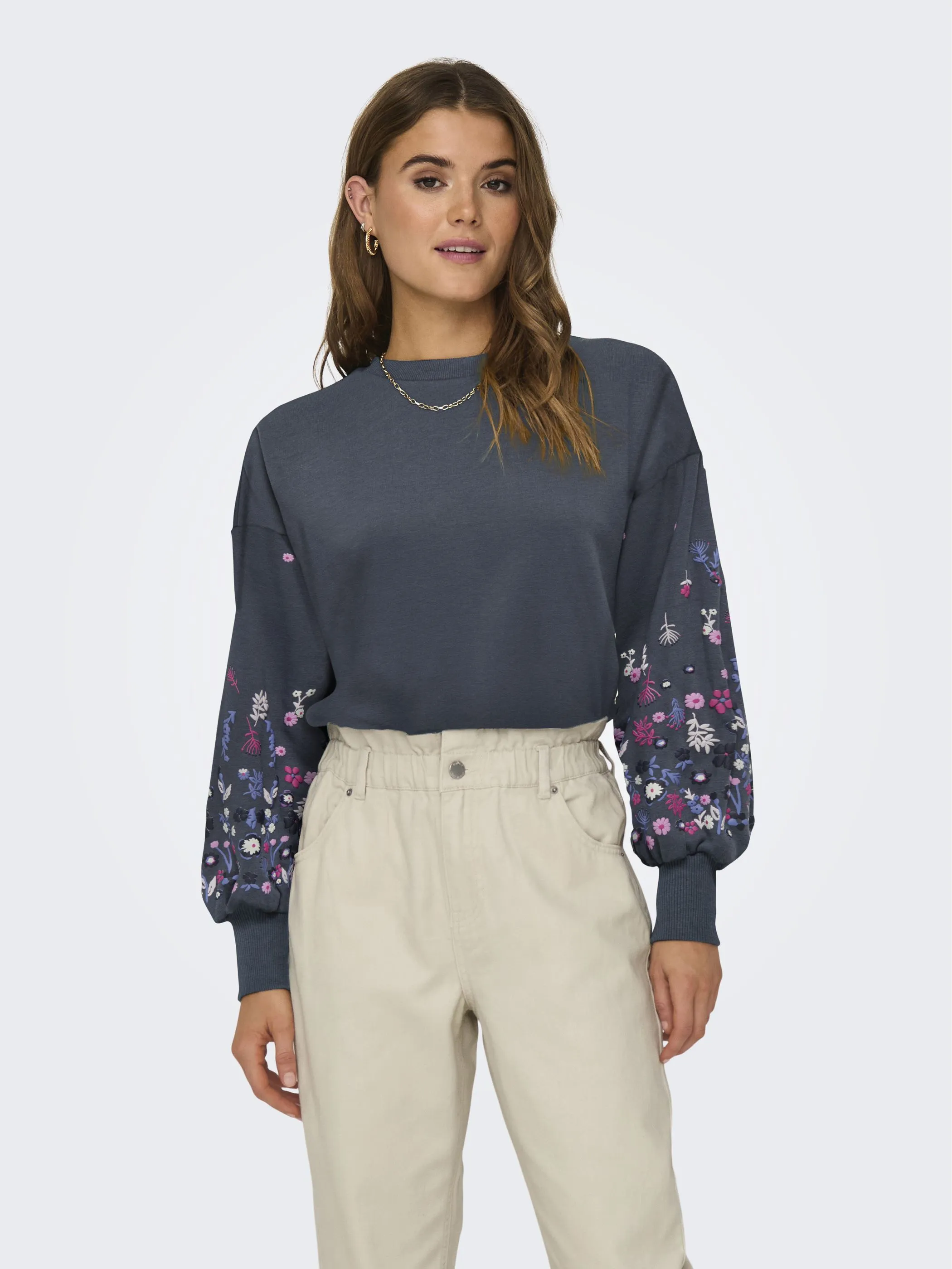 Only 15216364 ONLBROOKE L/S O-NECK Blau 908282 189778001 3