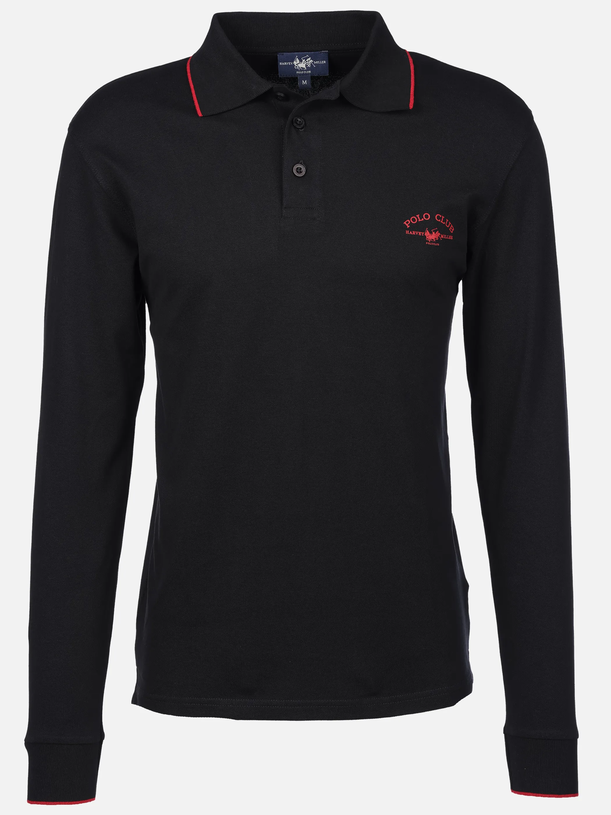 Harvey Miller He. Poloshirt 1/1 Arm Pique Schwarz 918646 191BLACK 1