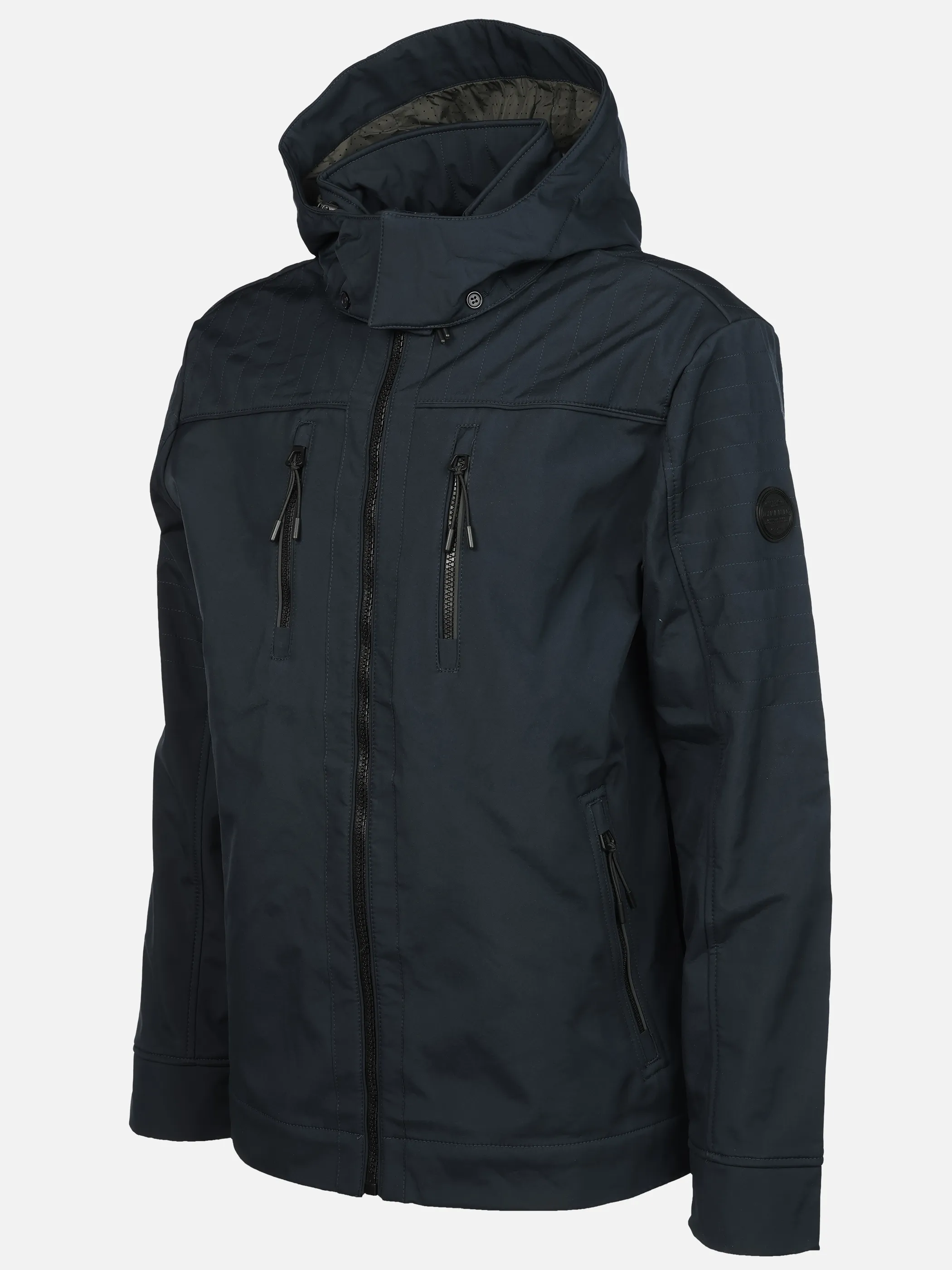 Jim Spencer He. Softshelljacke mit Kapuze Blau 912653 NAVY 3