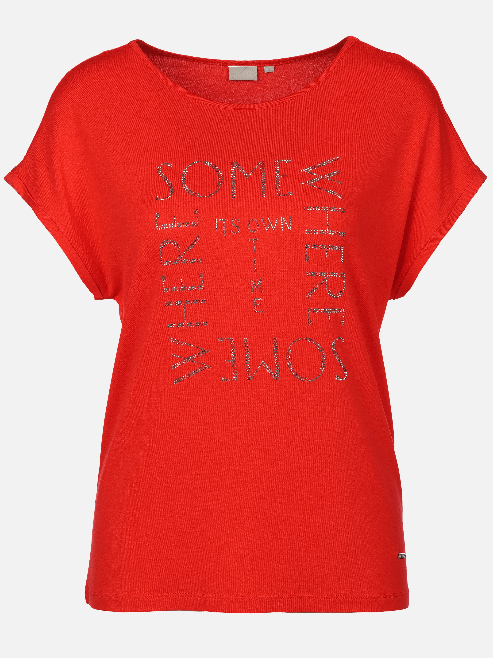 Lisa Tossa Da-Shirt mit Strassapplikation Rot 924195 RED 1