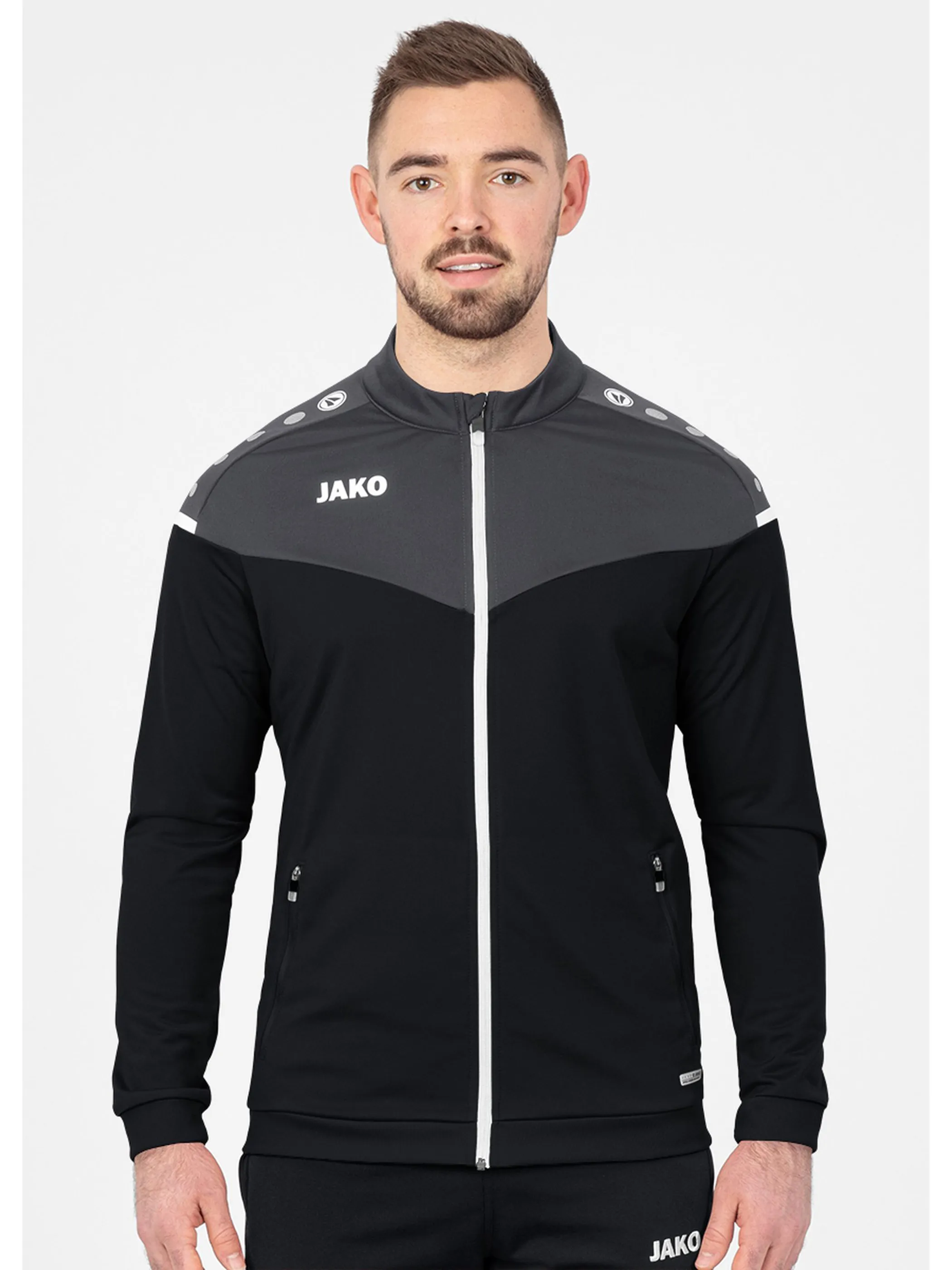 JAKO 9320K Polyesterjacke Champ 2.0 Schwarz 877755 08 3 JAKO 9320K Polyesterjacke Champ 2.0 Schwarz 877755 08 3