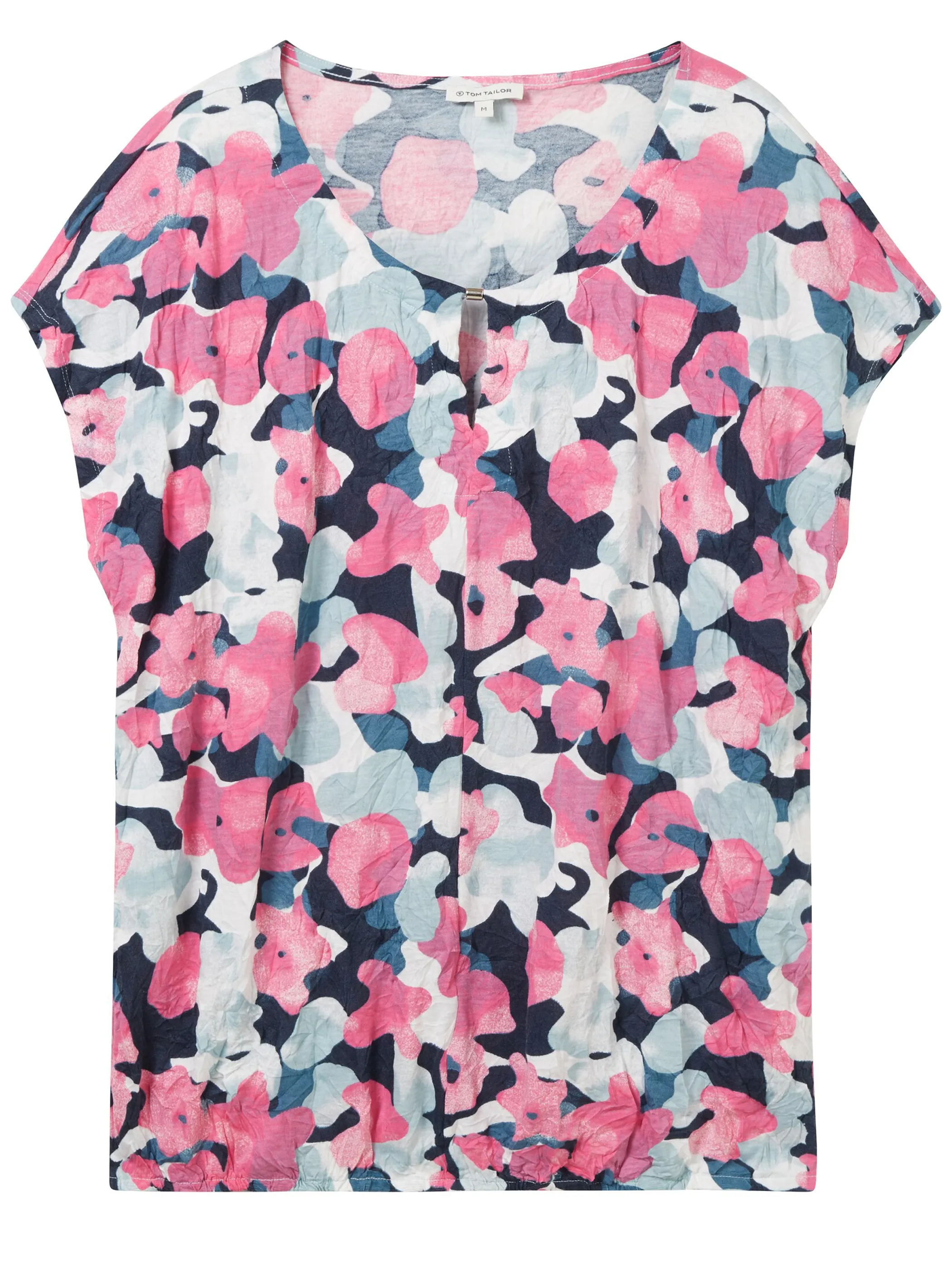 Tom Tailor 1041532 NOS T-shirt crincle alloverprinted Pink 896323 35290 1