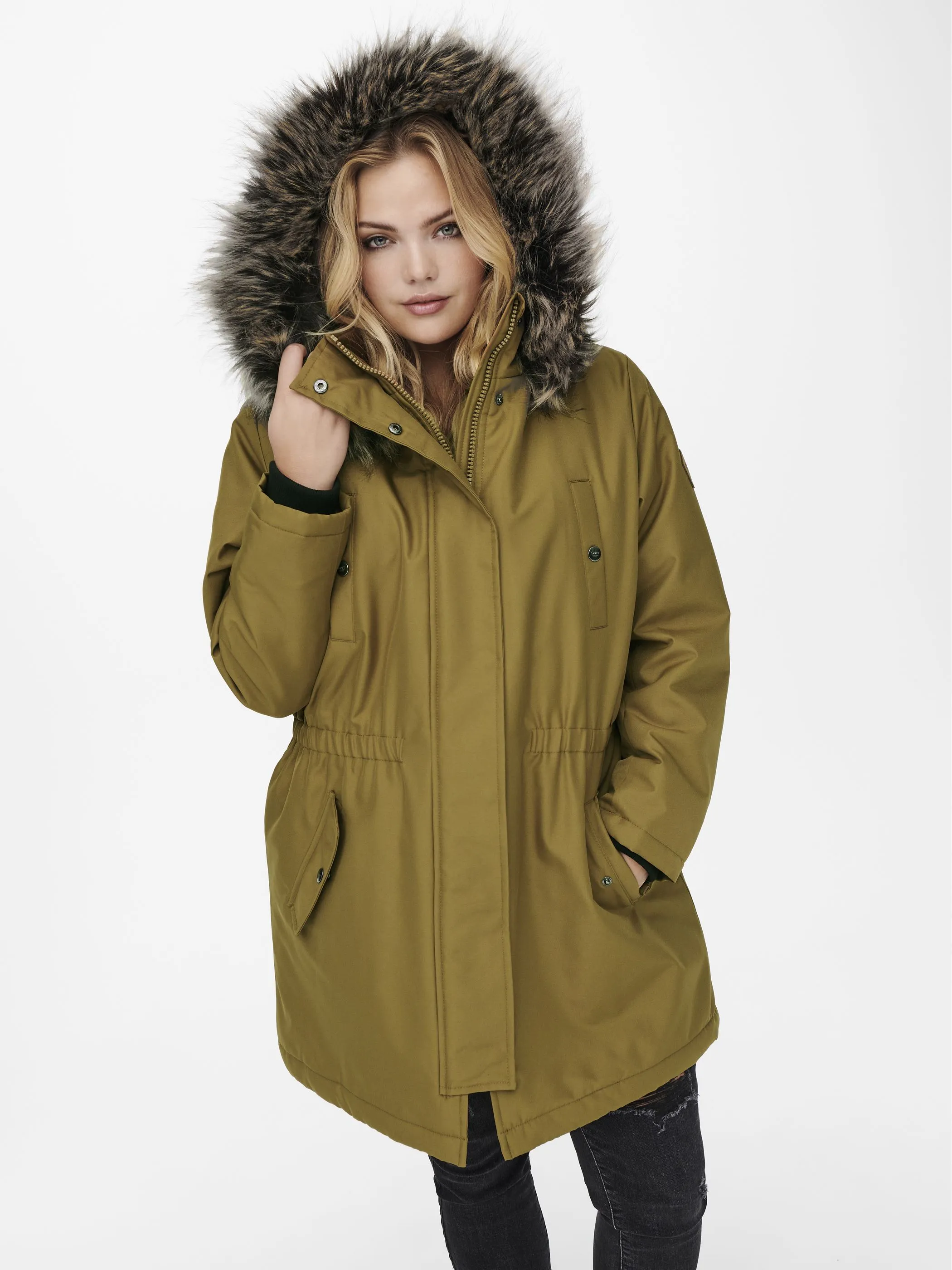 Only Carmakoma 15185999 CARIRENA PARKA COAT O Braun 854849 207470003 3