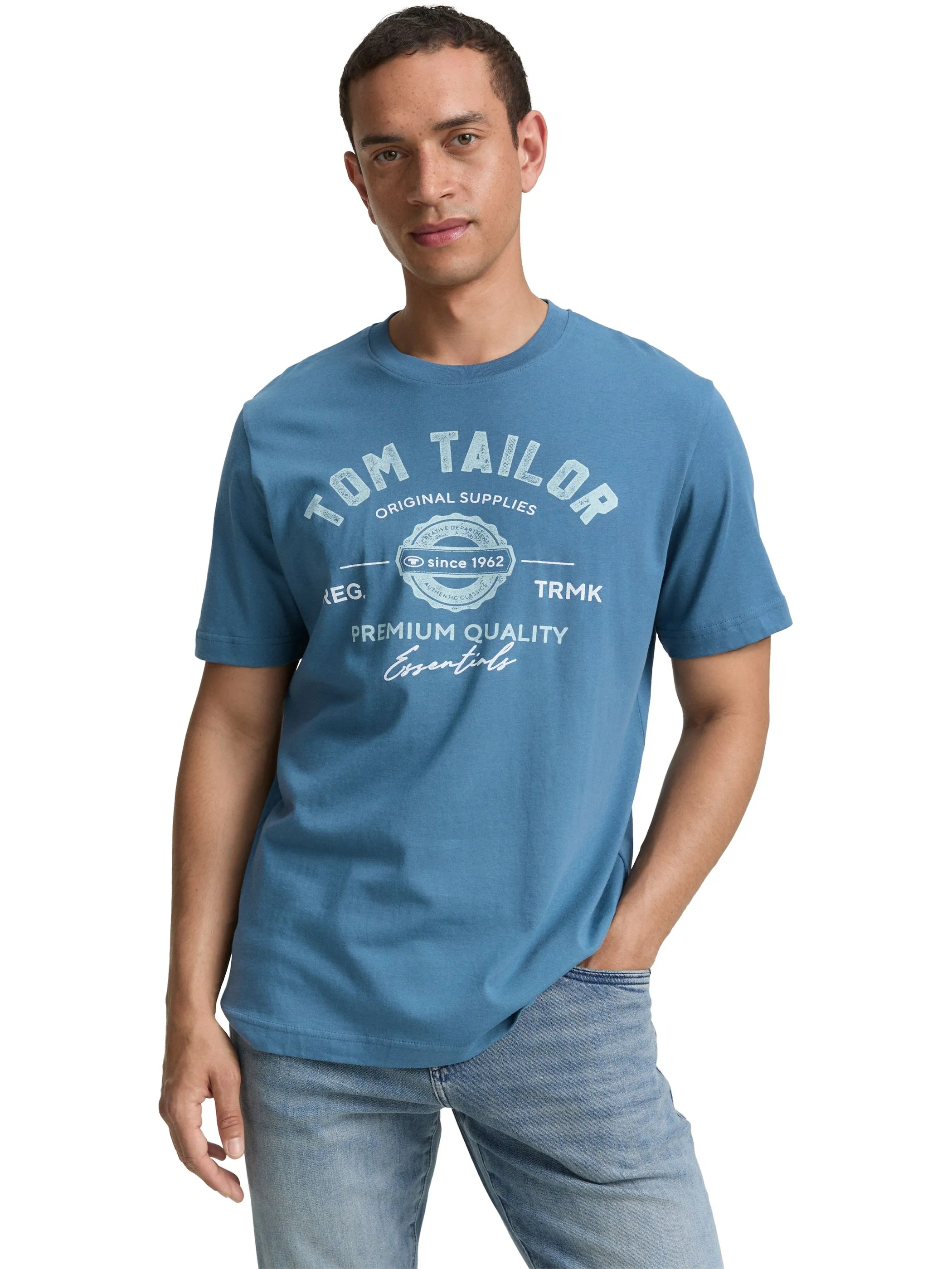 Tom Tailor 1037735 NOS logo tee Blau 884276 38224 5