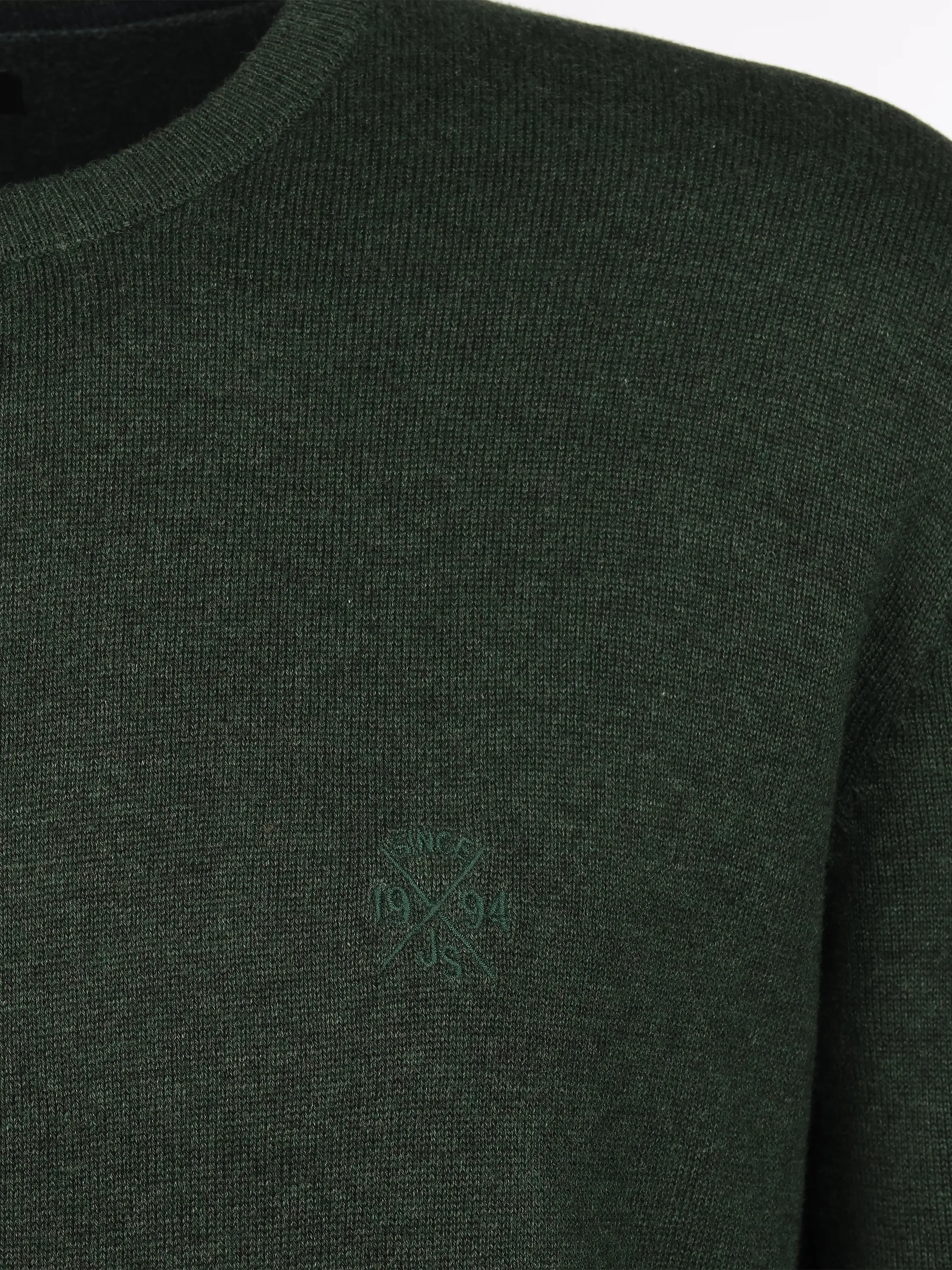 Jim Spencer He. Pullover Seasonal Grün 930160 DGREEN MEL 3