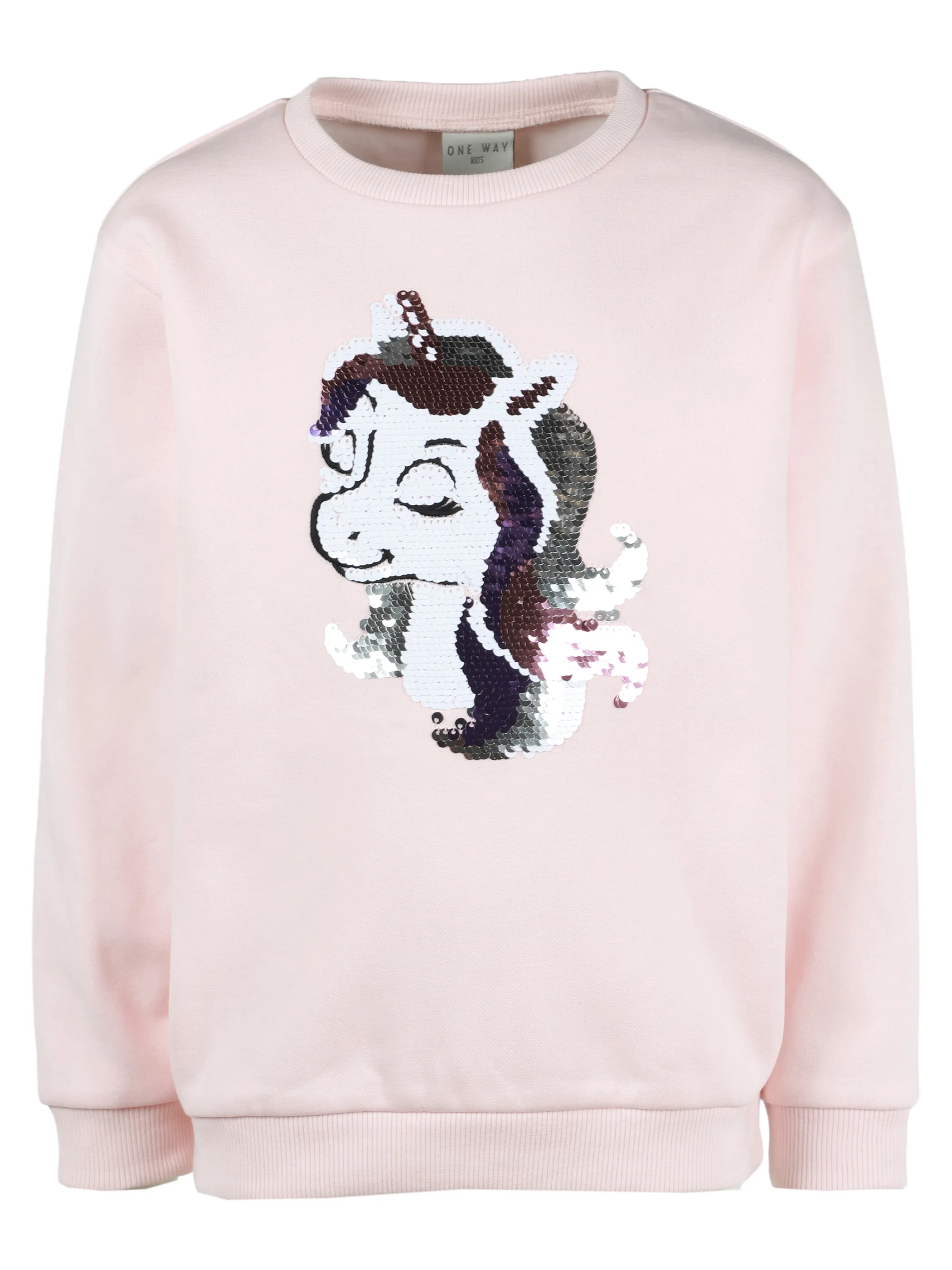 One Way KM Sweatshirt mit Einhorn FP in rosa Rosa 929709 MARYSROSE 1