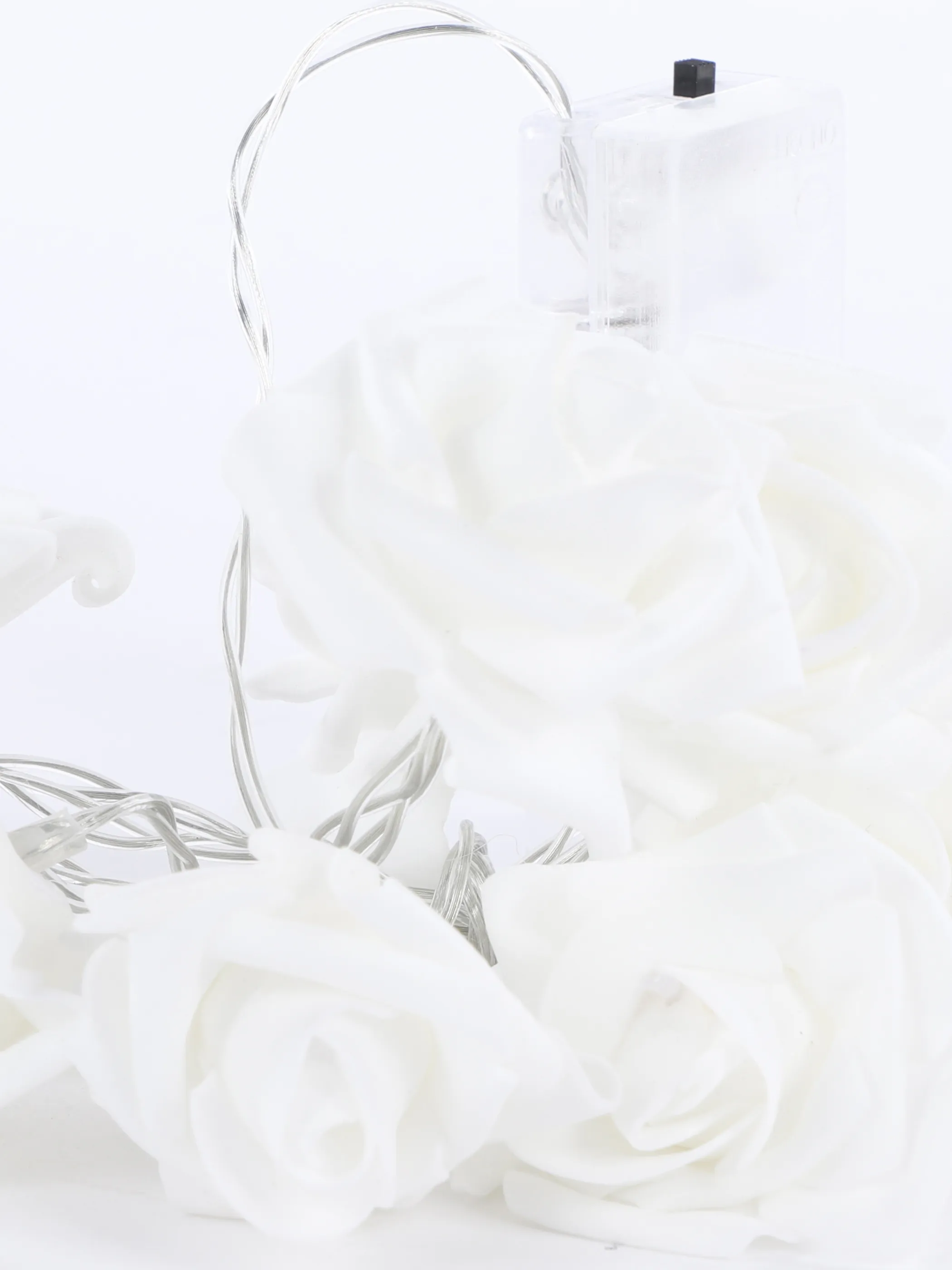 Deko Artikel LED Lichterkette Rose ca 120cm Weiß 873592 WEIß 3