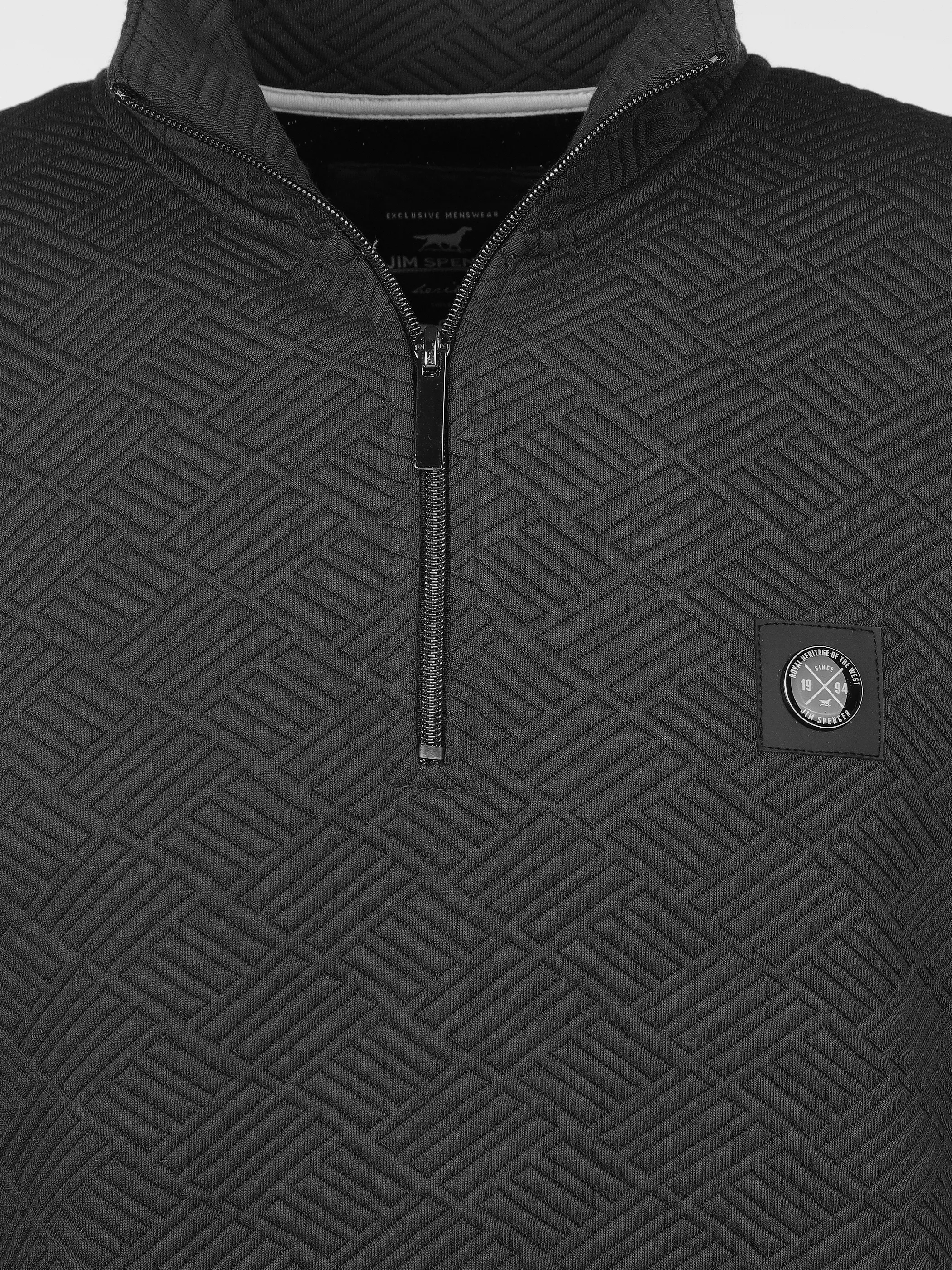 Jim Spencer He. Sweattroyer Jacquard RV Schwarz 905046 BLACK 3 Jim Spencer He. Sweattroyer Jacquard RV Schwarz 905046 BLACK 3