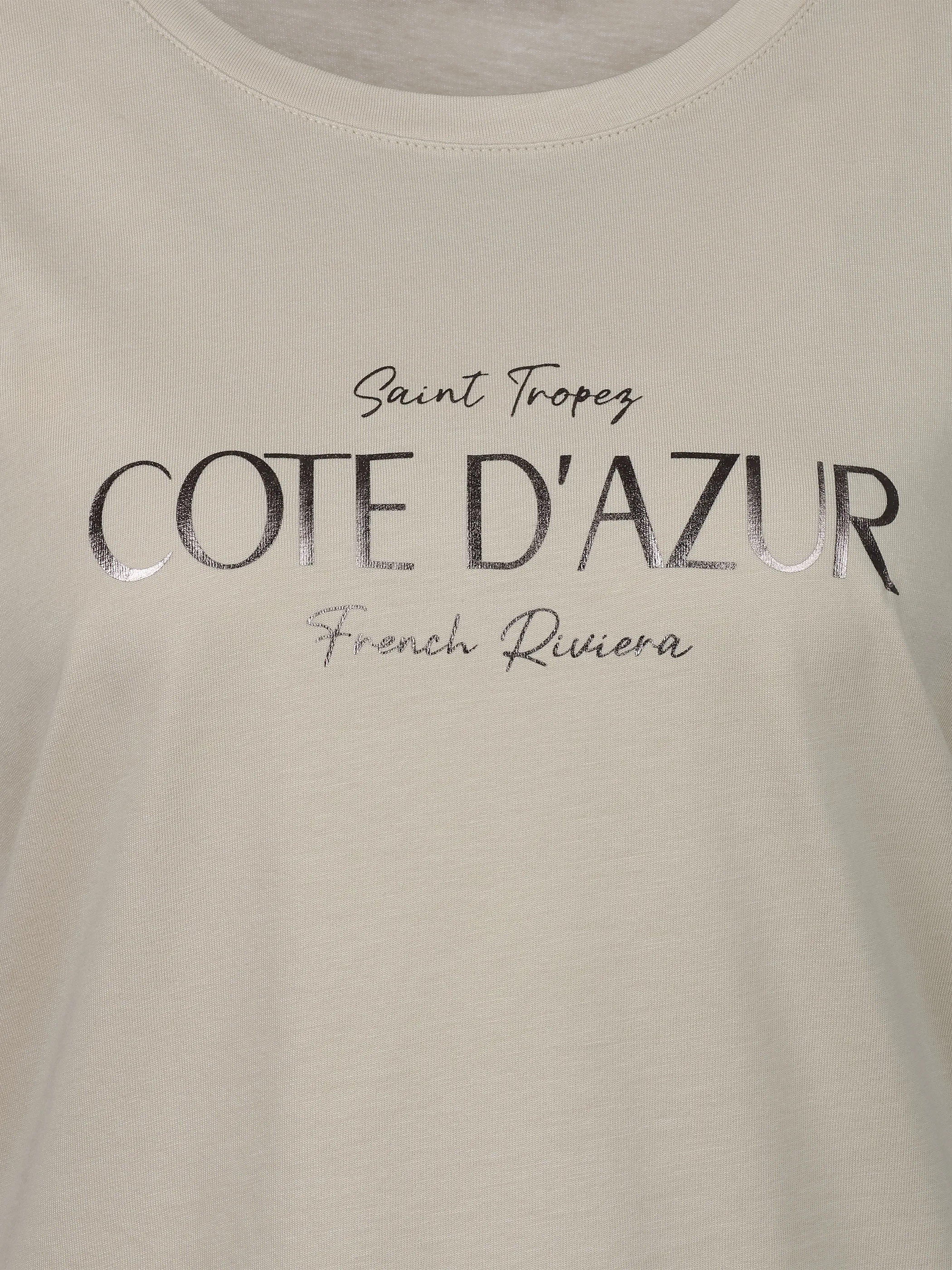 Sure Da-Printshirt m. Folienprint Beige 925010 FRENCHOAK 3