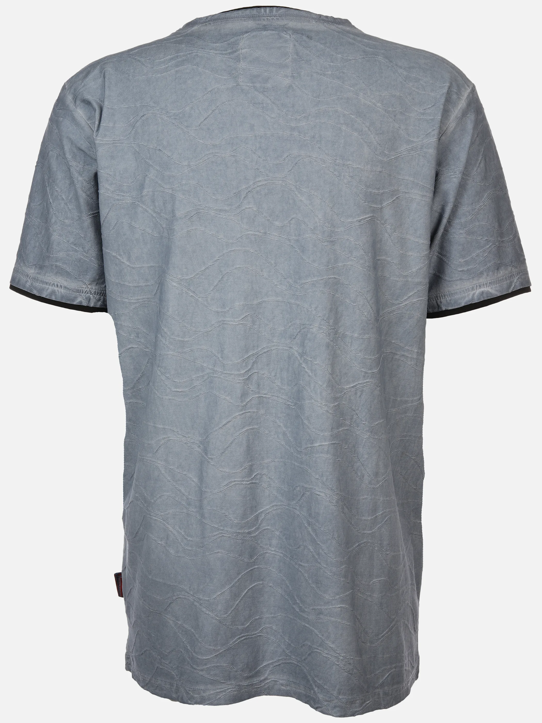 Southern Territory He. Henleyshirt 2in1 Jacq uard 1/2 Arm Blau 894393 NAVY 2