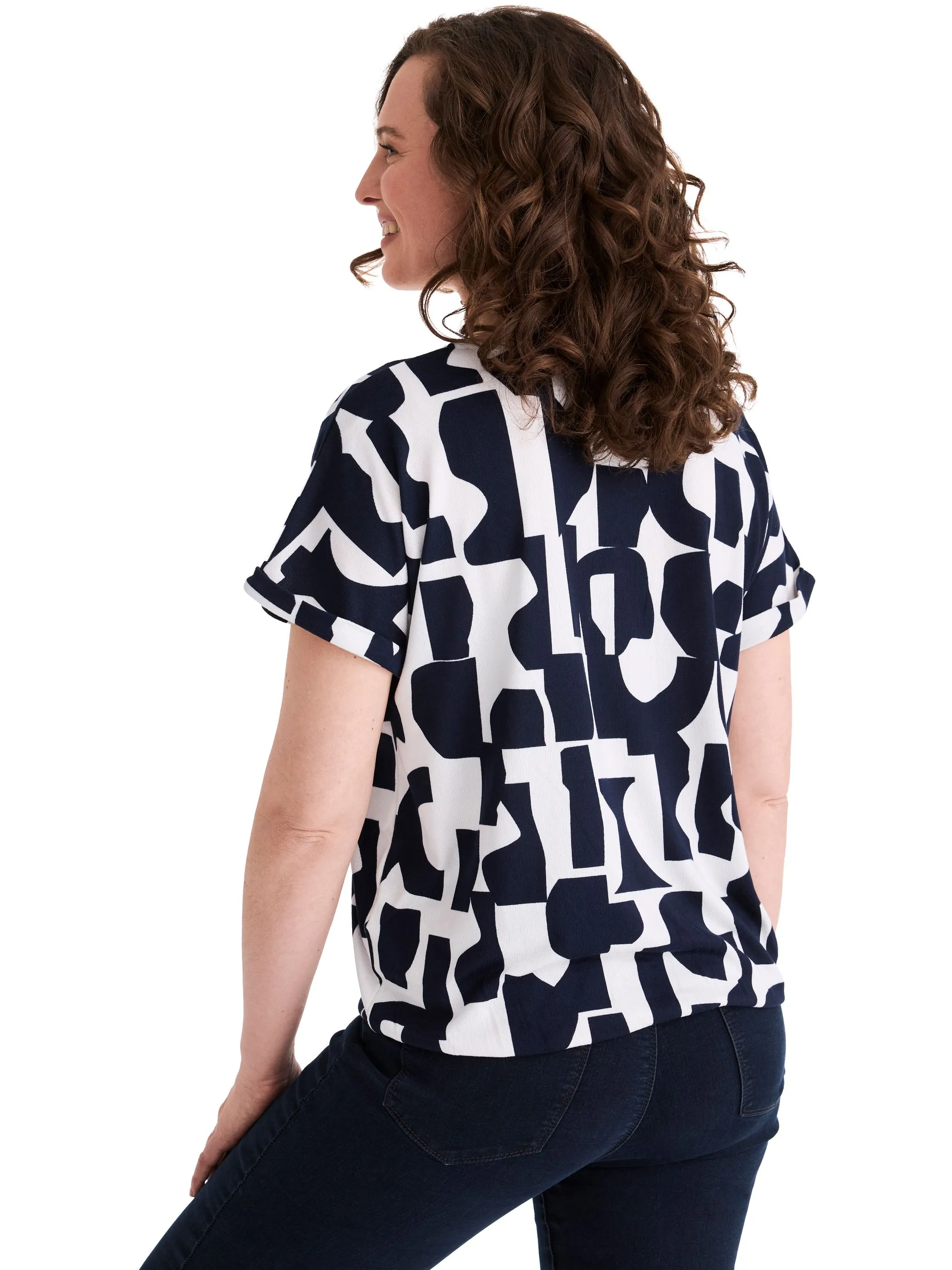 Stooker DOB 23160030009105 Da. T-Shirts / Blau 928308 9105 2