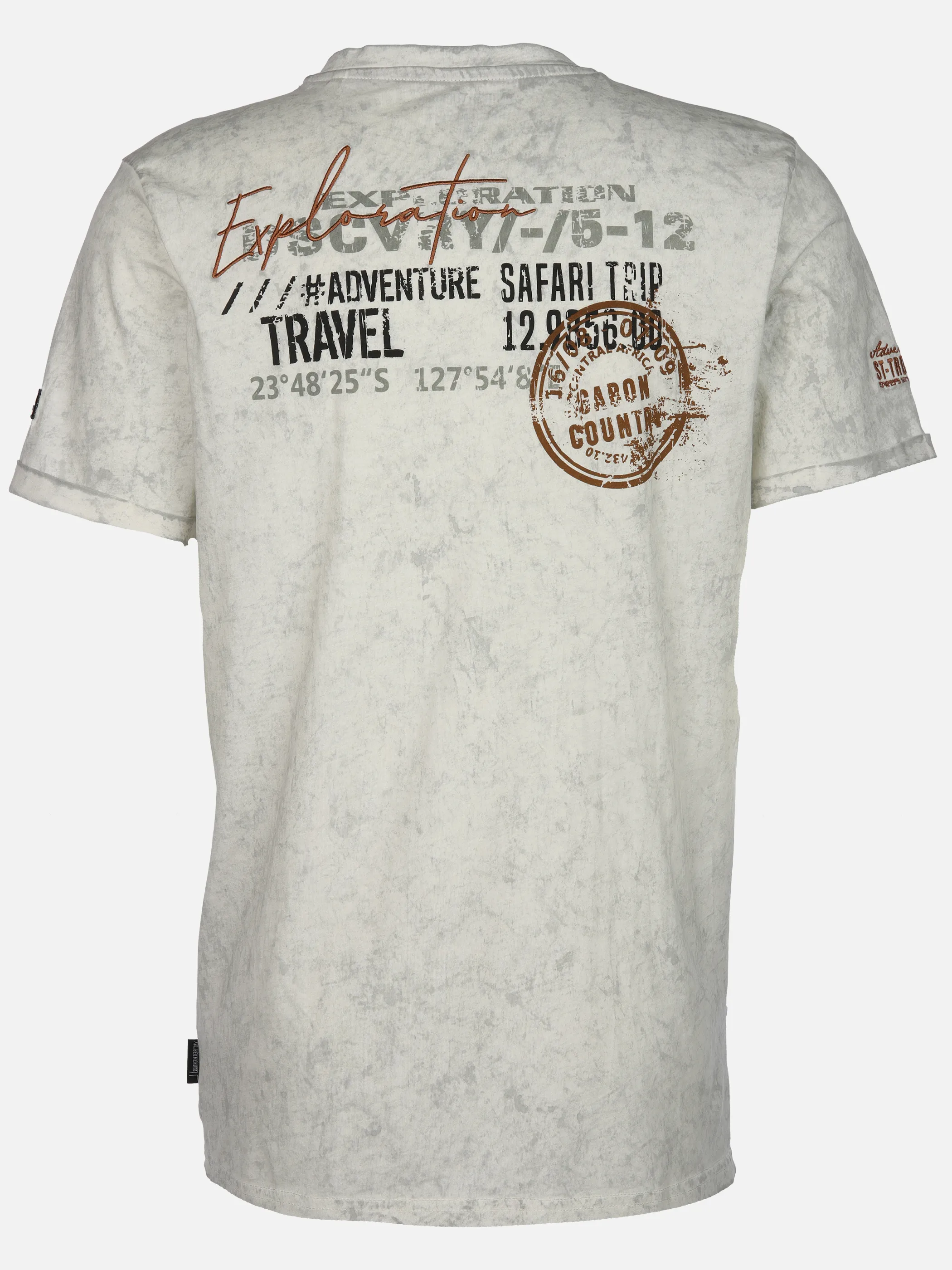 Southern Territory He. Henleyshirt 1/2 Arm 2in1 washer Weiß 905117 OFFWHITE 2