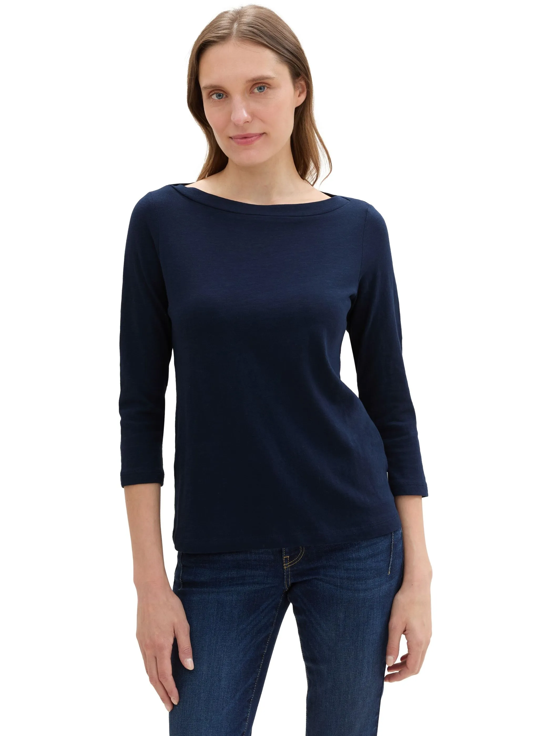 Tom Tailor 1038028 NOS T-Shirt basic slub Blau 883830 11789 5 Tom Tailor 1038028 NOS T-Shirt basic slub Blau 883830 11789 5