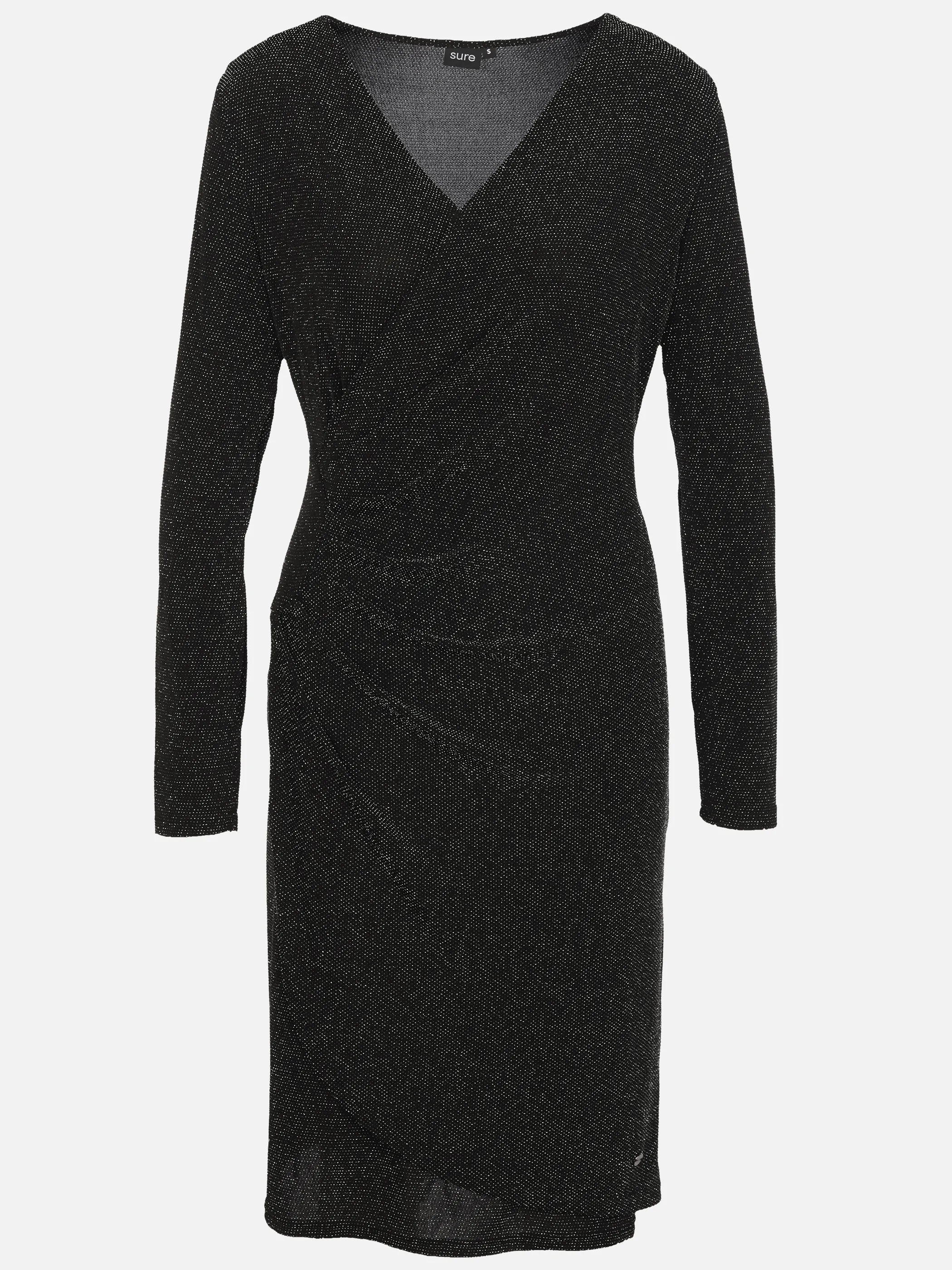 Sure Da-Jersey Kleid m. Lurexfäden, Party Schwarz 932953 BLACK 1
